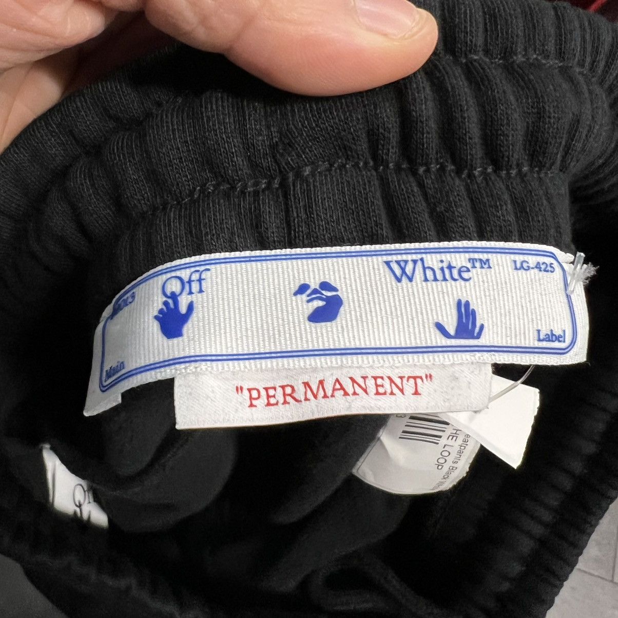 Off-White Off-White Caravag Paint Shorten Sweatpants Black White Size US 28 / EU 44 - 3 Thumbnail