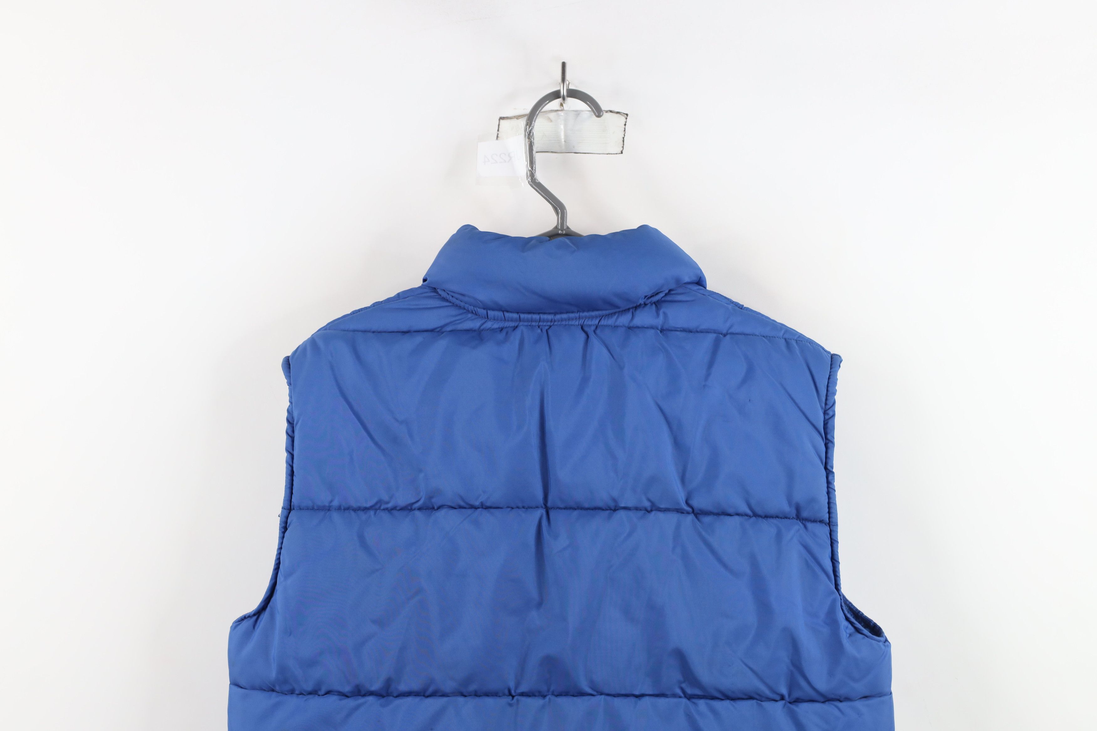 Vintage Vintage 70s Streetwear Blank Puffer Vest Jacket Royal Blue Size US M / EU 48-50 / 2 - 14 Thumbnail