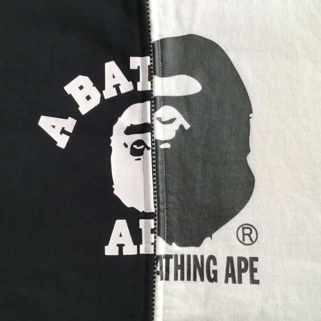 Bape BAPE College logo docking full zip hoodie a bathing ape Size US XXL / EU 58 / 5 - 2 Thumbnail