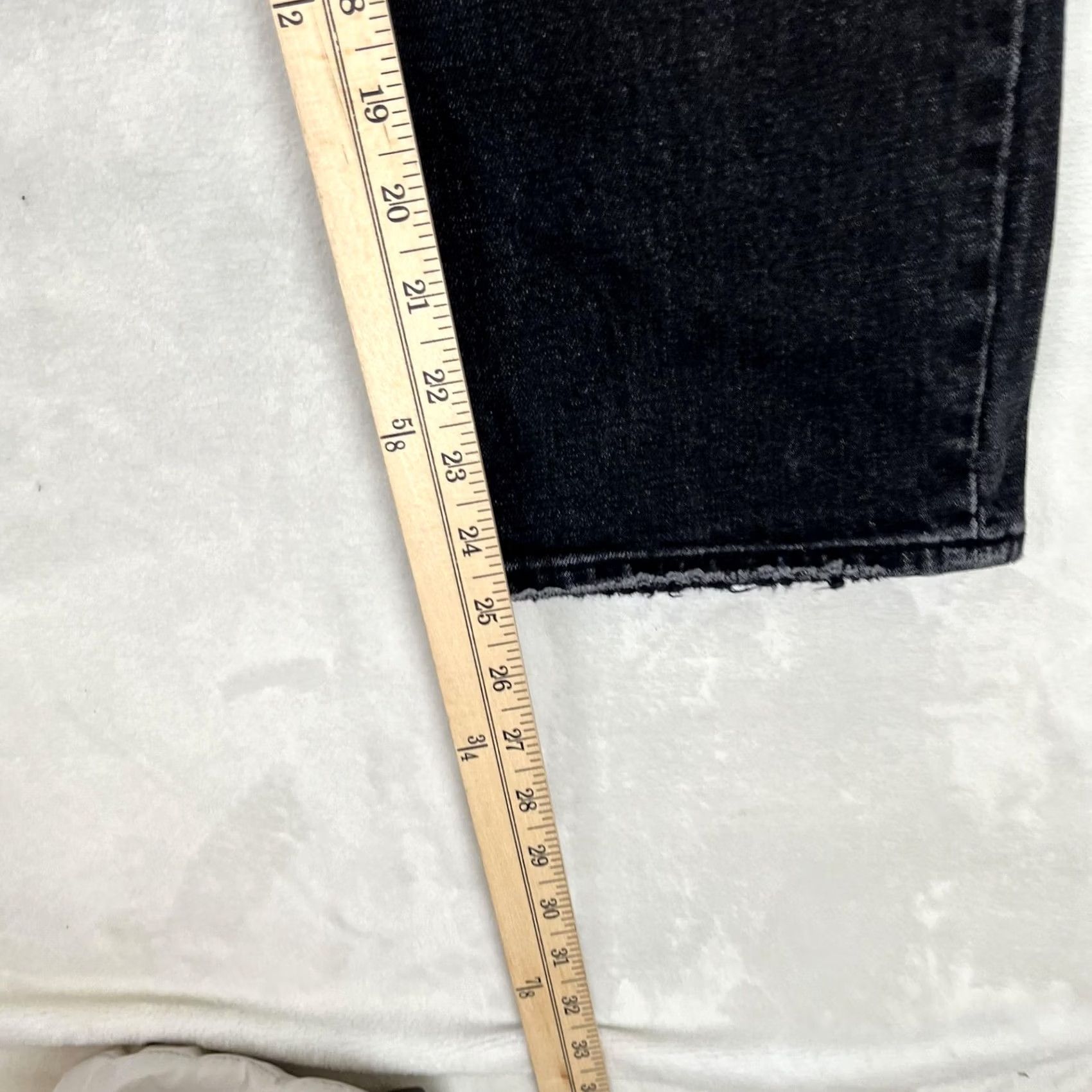 Abercrombie & Fitch Abercrombie & Fitch The Ankle Straight Jeans Womens 2 S Black High Rise Denim Size 26" / US 2 / IT 38 - 2 Thumbnail