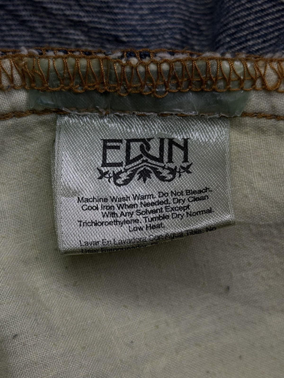 EDUN Vintage Edun Japanese Brand Y2K Distressed Denim Jeans | W30 Size US 30 / EU 46 - 11 Thumbnail