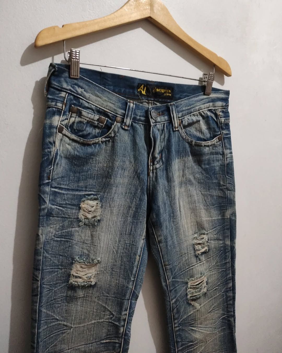 GOSTAR DE FUGA × Le Grande Bleu (L.G.B.) × Tornado Mart Alcapone Faded Distressed Flaire if6was9 LGB style Size US 33 - 14 Thumbnail