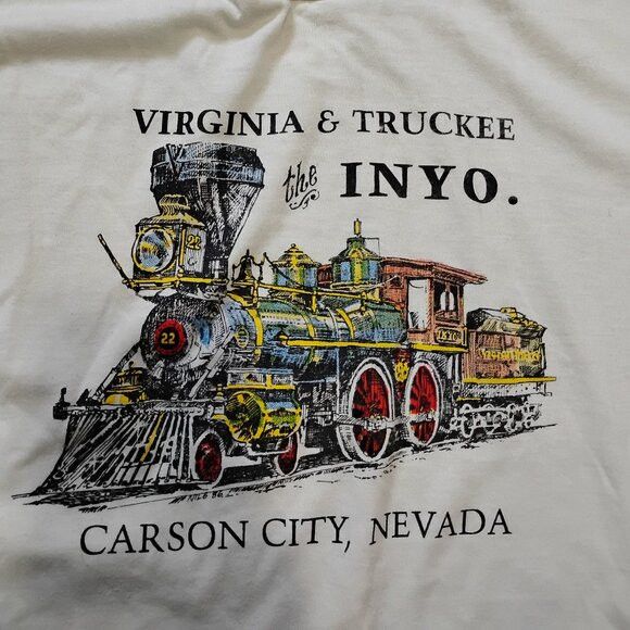 Other Vintage Virginia & Truckee Railroad Train Caron City T-Shirt Size US L / EU 52-54 / 3 - 1 Thumbnail