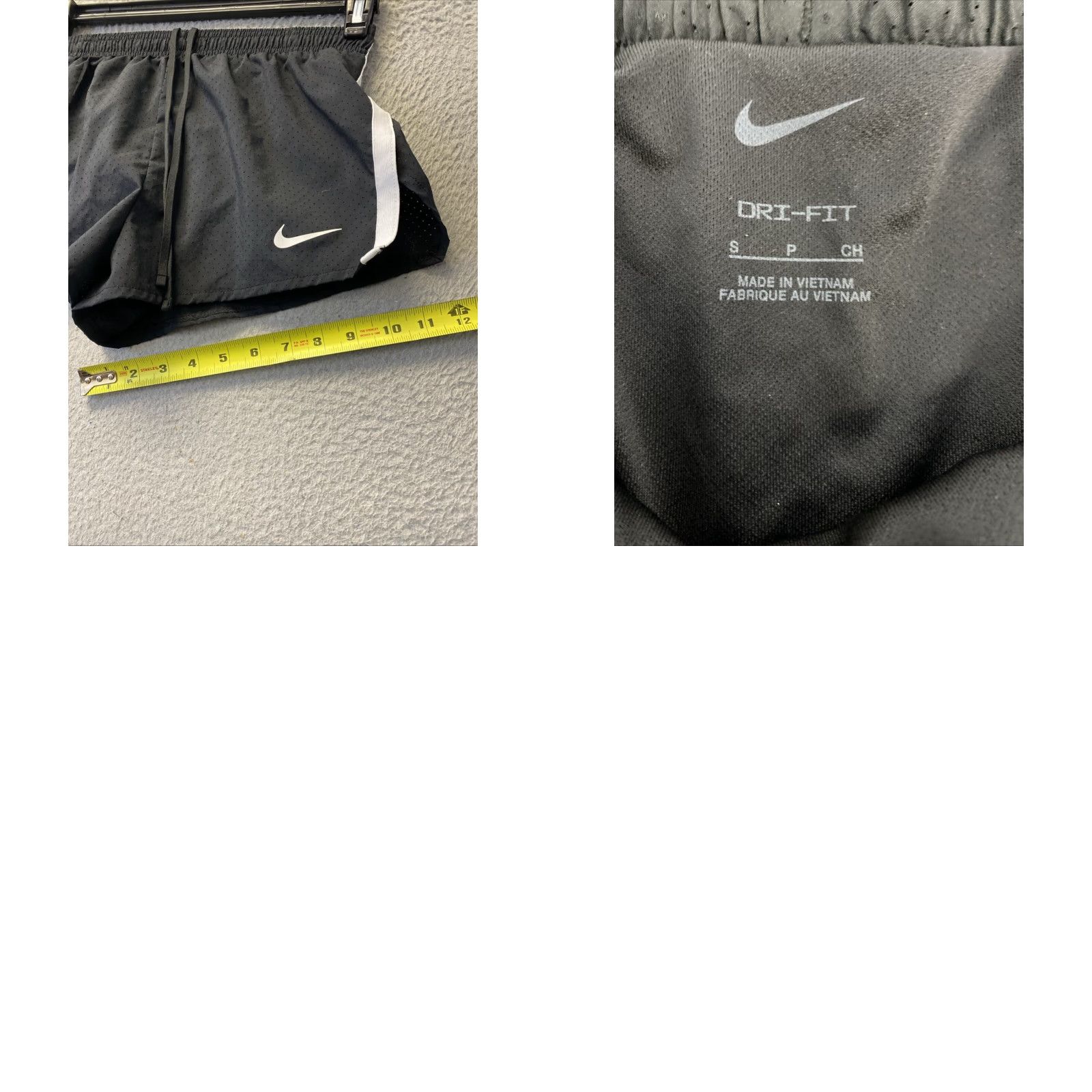 Nike VINTAGE Nike Women's Athletic Pants Shorts M Black Cropped Running Gym Training Bodybuilding Womens Size 32" / US 10 / IT 46 - 8 Thumbnail
