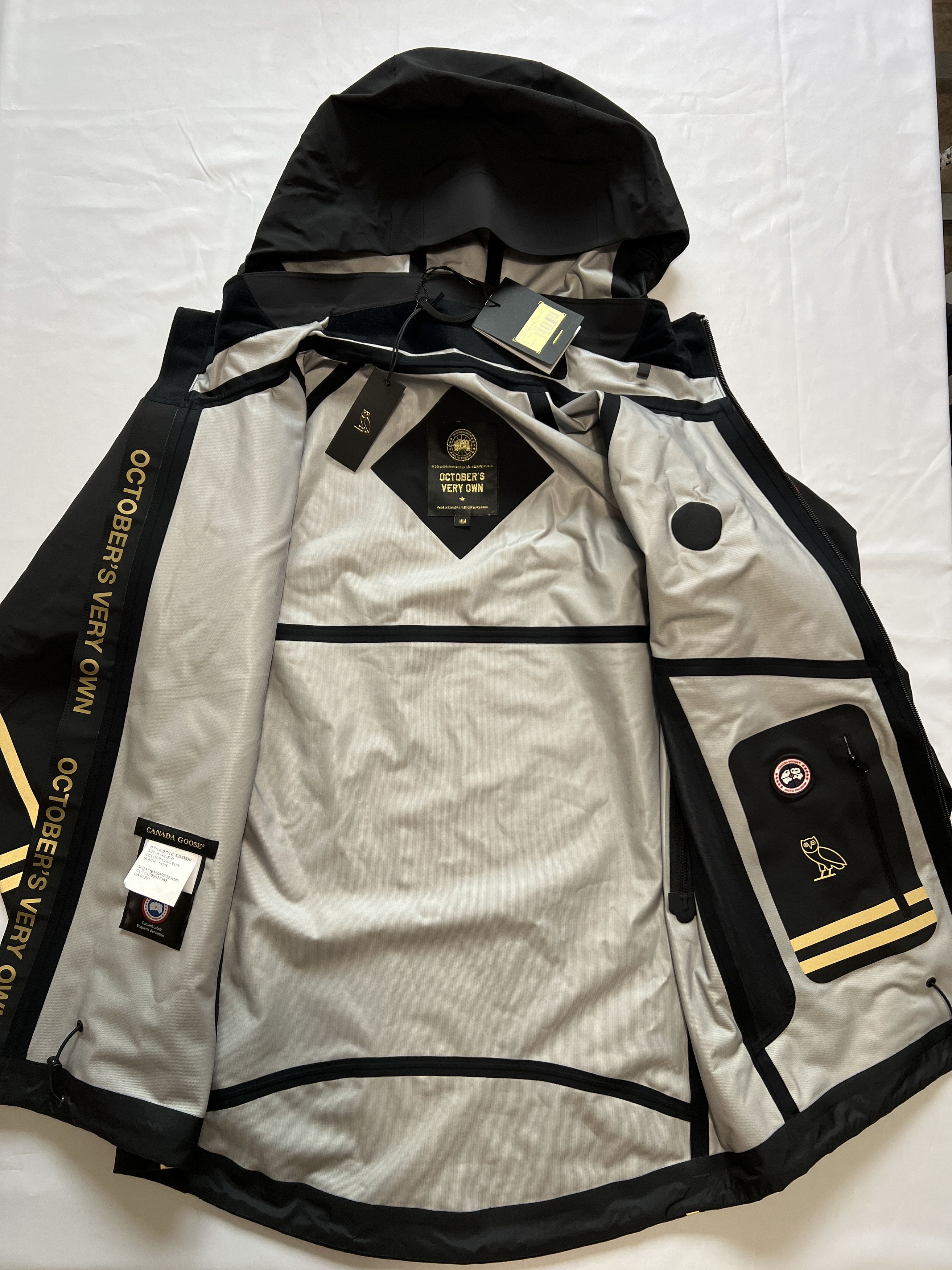 Canada Goose RARE OVO x Canada Goose Timber Shell Jacket Reflective Gold Size US M / EU 48-50 / 2 - 8 Thumbnail