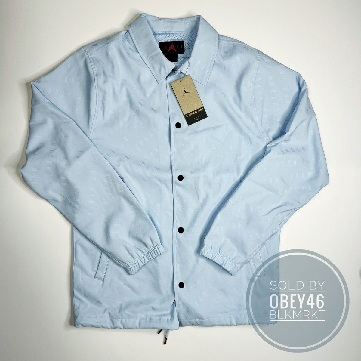 Jordan Brand Air Jordan Essentials Coaches Jacket All Over Print Logo S Size US S / EU 44-46 / 1 - 1 Thumbnail