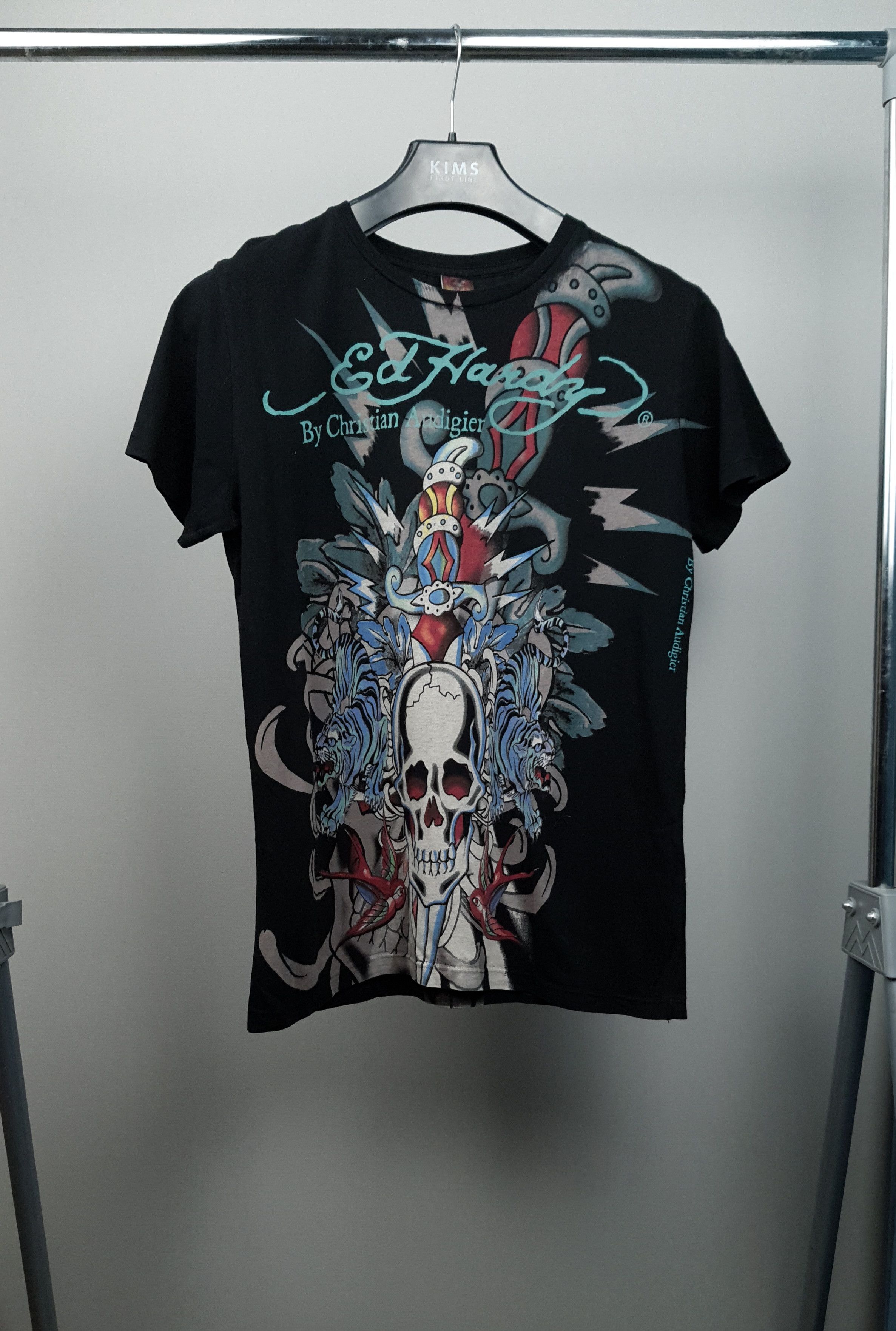 Ed Hardy Ed Hardy Tatoo All Over Print Y2K Hypebeast Crewneck Tee Size US S / EU 44-46 / 1 - 1 Thumbnail