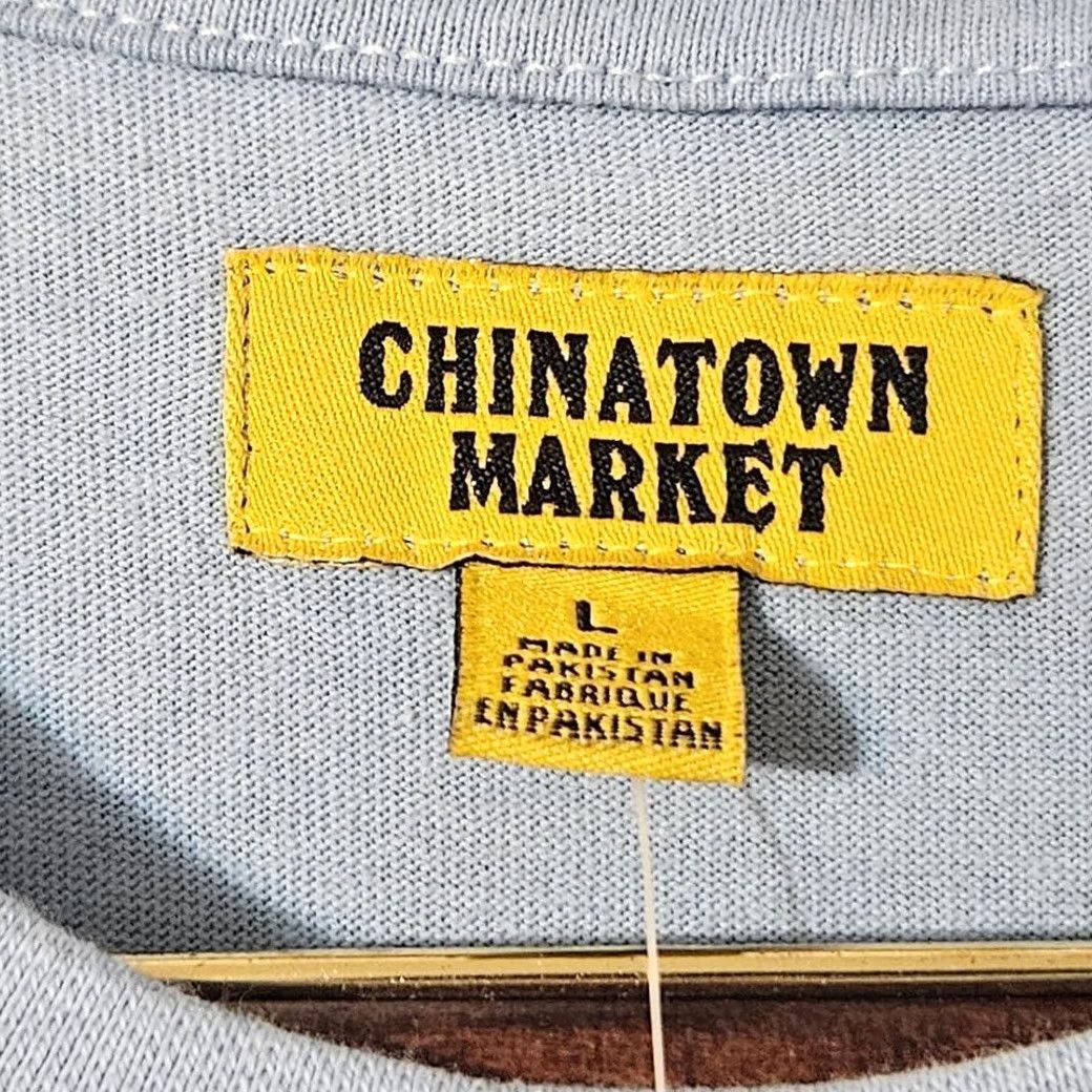 Vintage Chinatown Market Blue Mens Large T Shirt 8 Ball New Defect Size US L / EU 52-54 / 3 - 3 Thumbnail