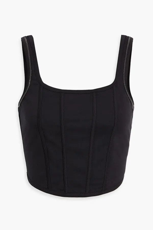 Brunello Cucinelli o1y0825 Bustier in Black Size XS / US 0-2 / IT 36-38 - 2 Thumbnail