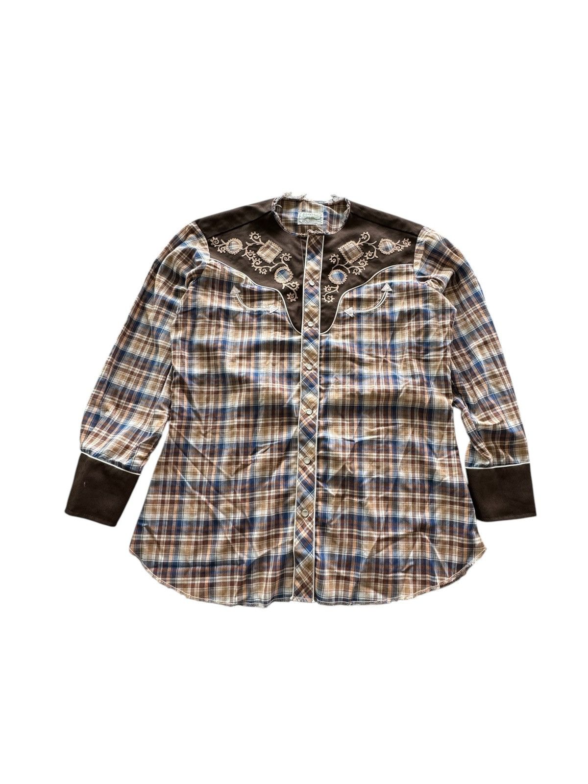 Other × Vintage Vintage H Bar C Permanent Press Ranch Wear Button Up (FLAWS) Size US XL / EU 56 / 4 - 1 Thumbnail
