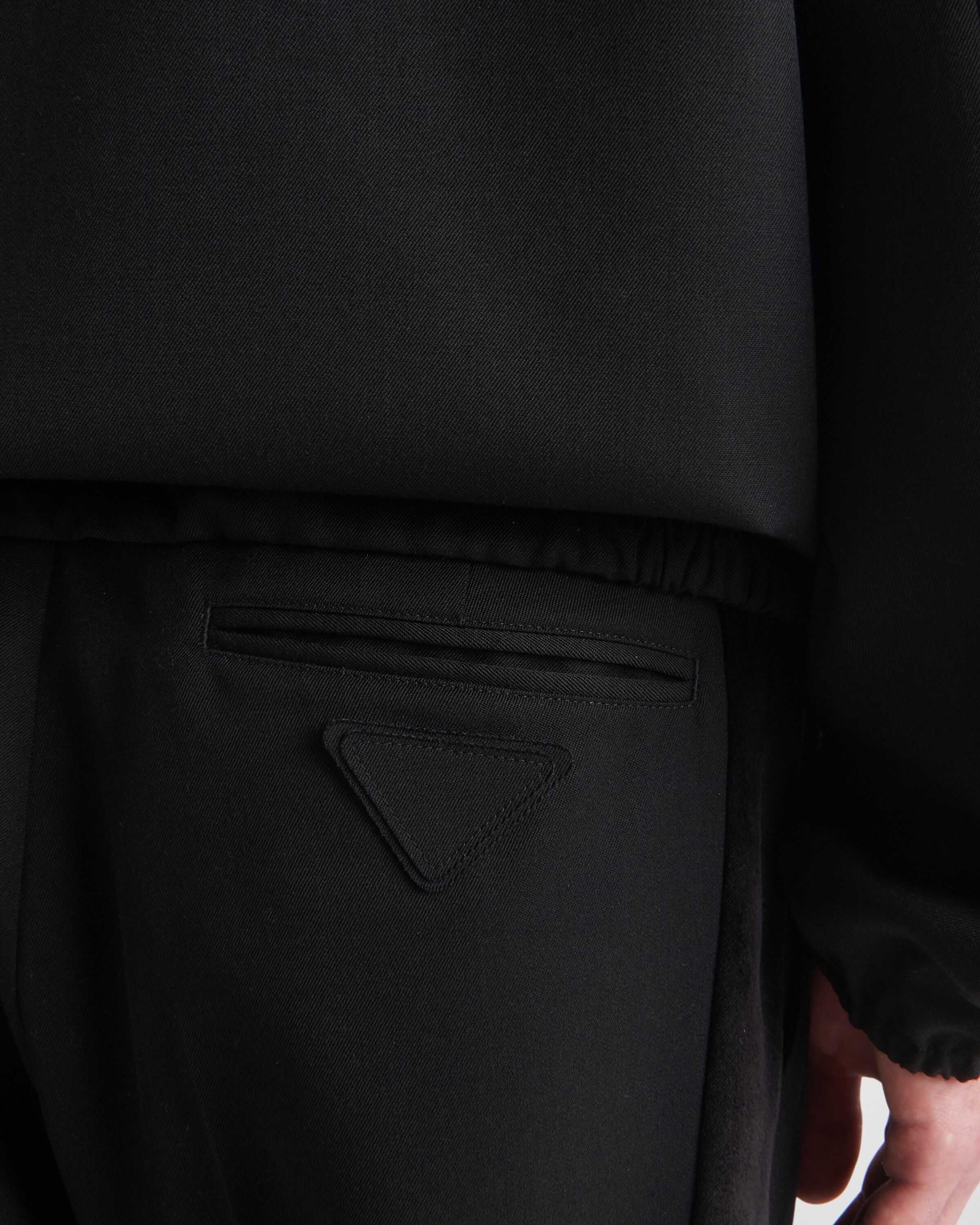 Prada oc11z0625 Wool Pant in Black Size US 36 / EU 52 - 4 Thumbnail