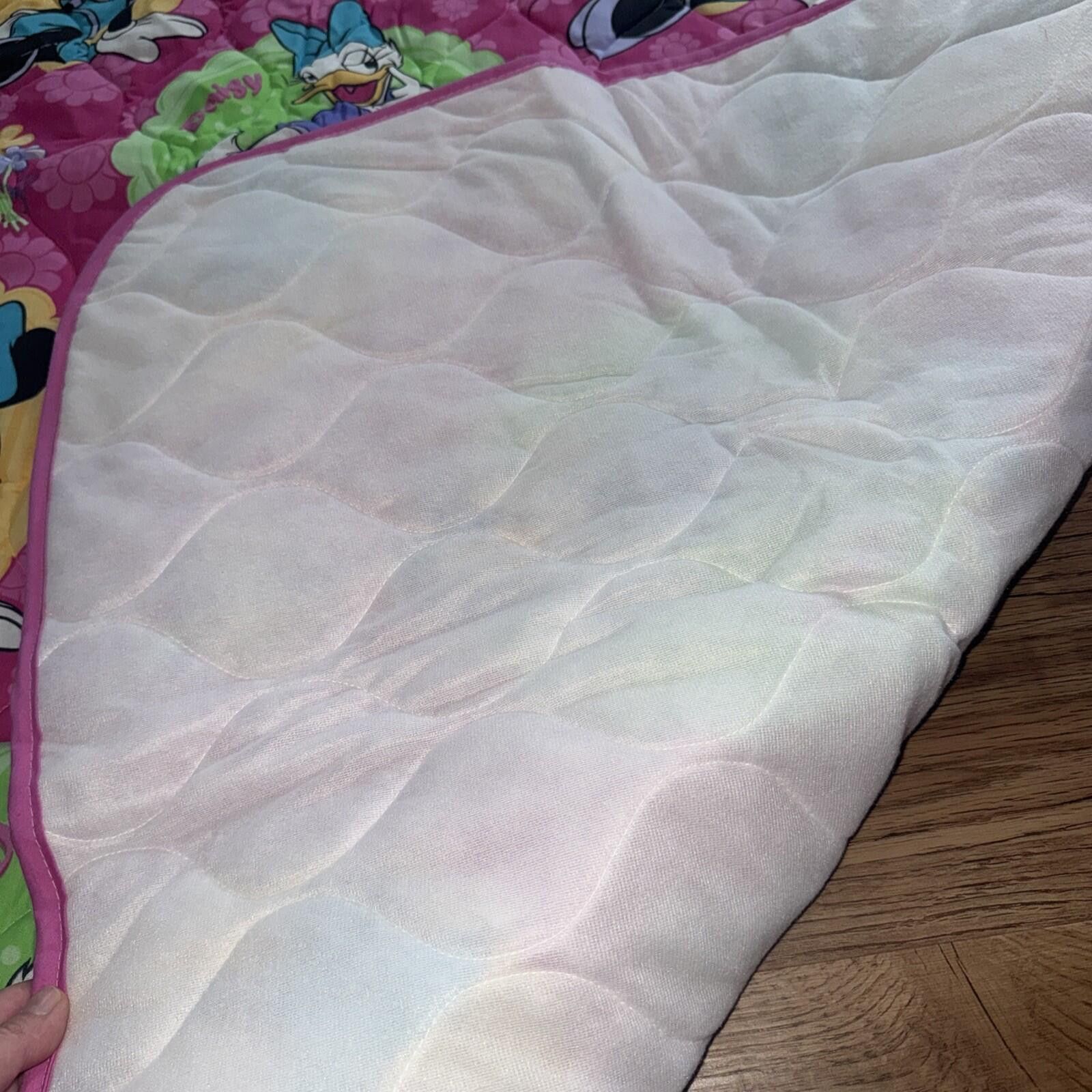 Other Vtg Disney Minnie Mouse Daisy Duck Quilt Sheet 80’s Crib Size ONE SIZE - 9 Thumbnail