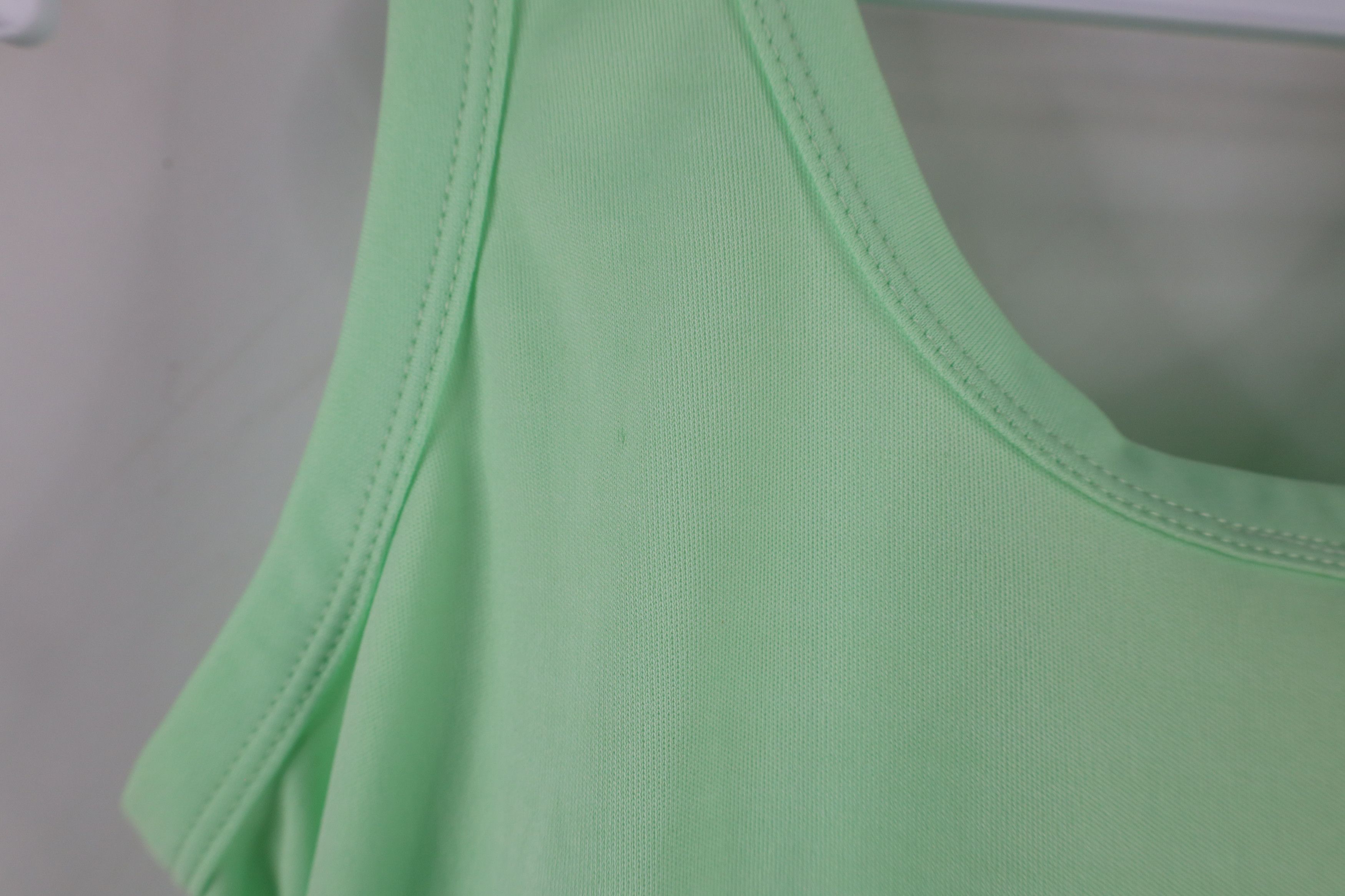 Vintage Vintage 70s Streetwear Babydoll Knit Tank Top T-Shirt Lime Size L / US 10 / IT 46 - 8 Thumbnail