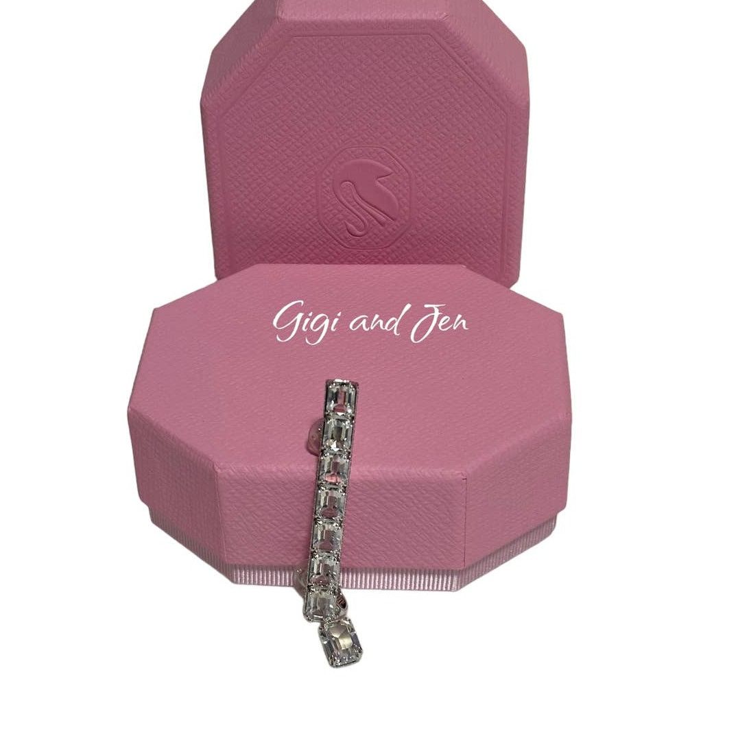 Swarovski Swarovski Millenia ear cuff Single, Octagon cut, White Size ONE SIZE - 1 Thumbnail