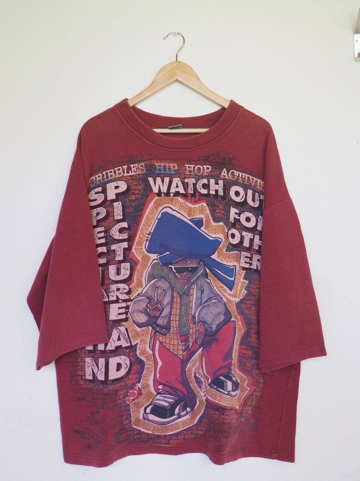 Other Vintage Scribbles hip hop activism, Italian brand Size US XXL / EU 58 / 5 - 1 Thumbnail