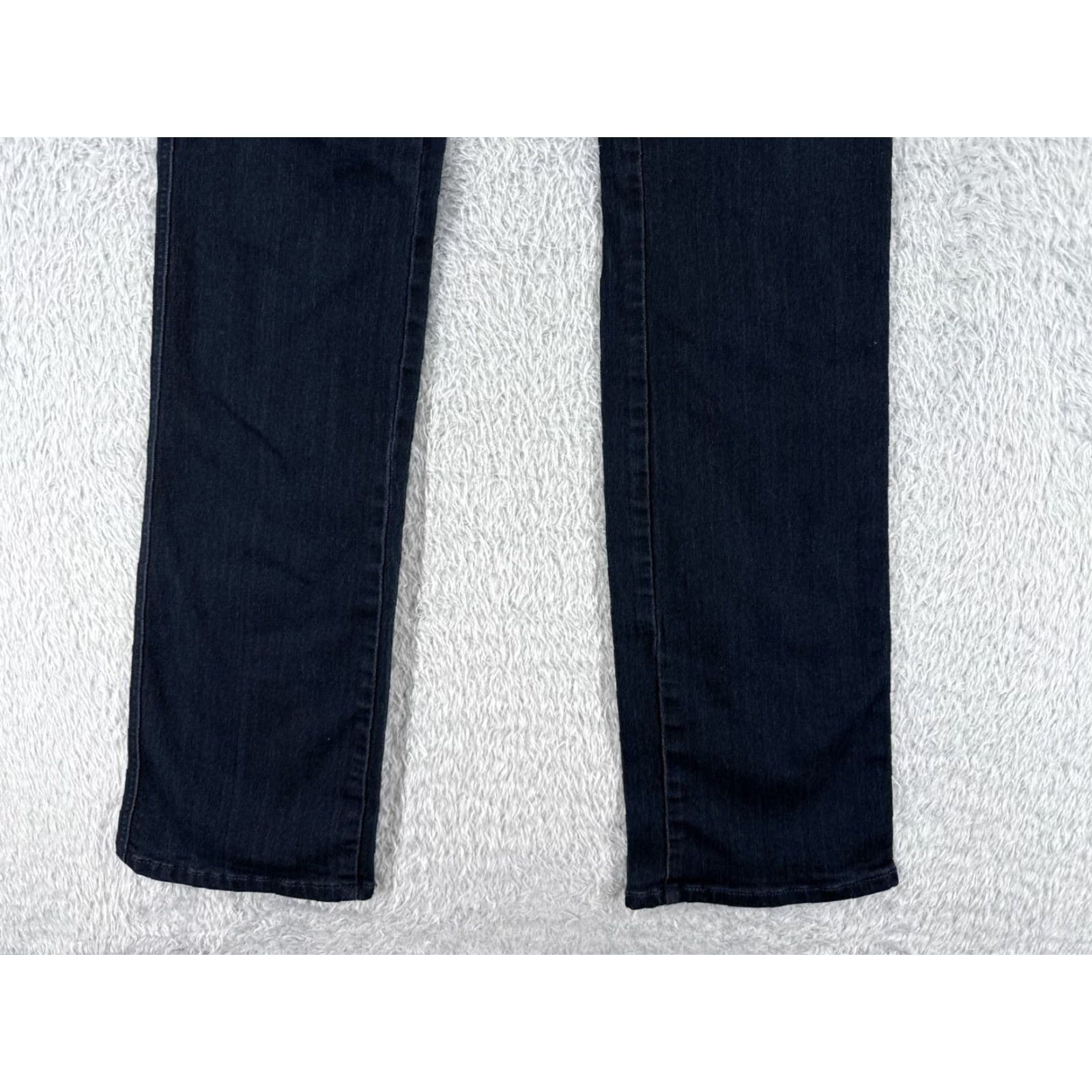 Vintage JUST BLACK Jeans Womens 28 Blue Denim Skinny Low Boot Rayon Blend 26x31 Size 28" / US 6 / IT 42 - 2 Thumbnail