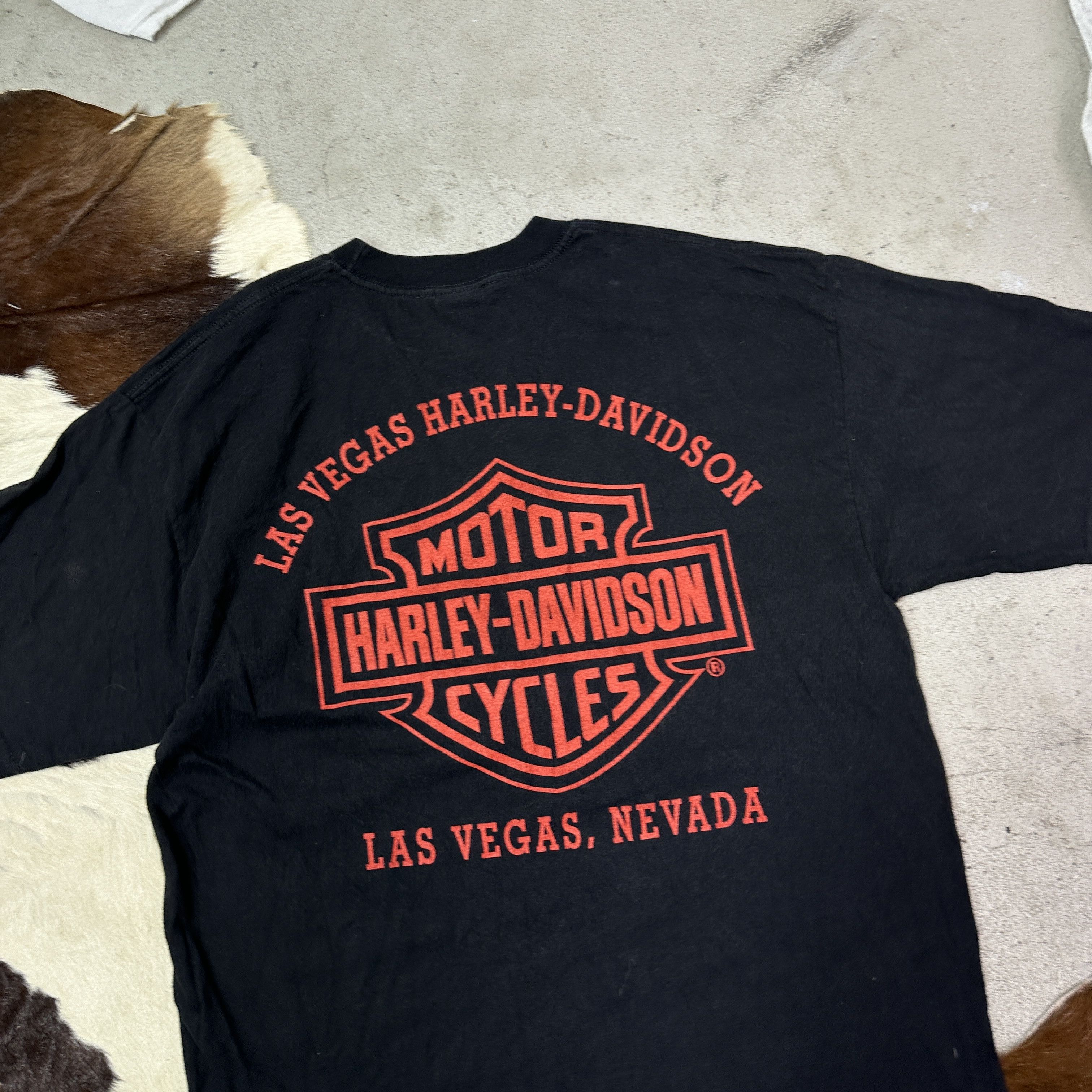 Harley Davidson Vintage Moto Streetwear Harley-Davidson T-shirt Y2K Size US XL / EU 56 / 4 - 4 Thumbnail