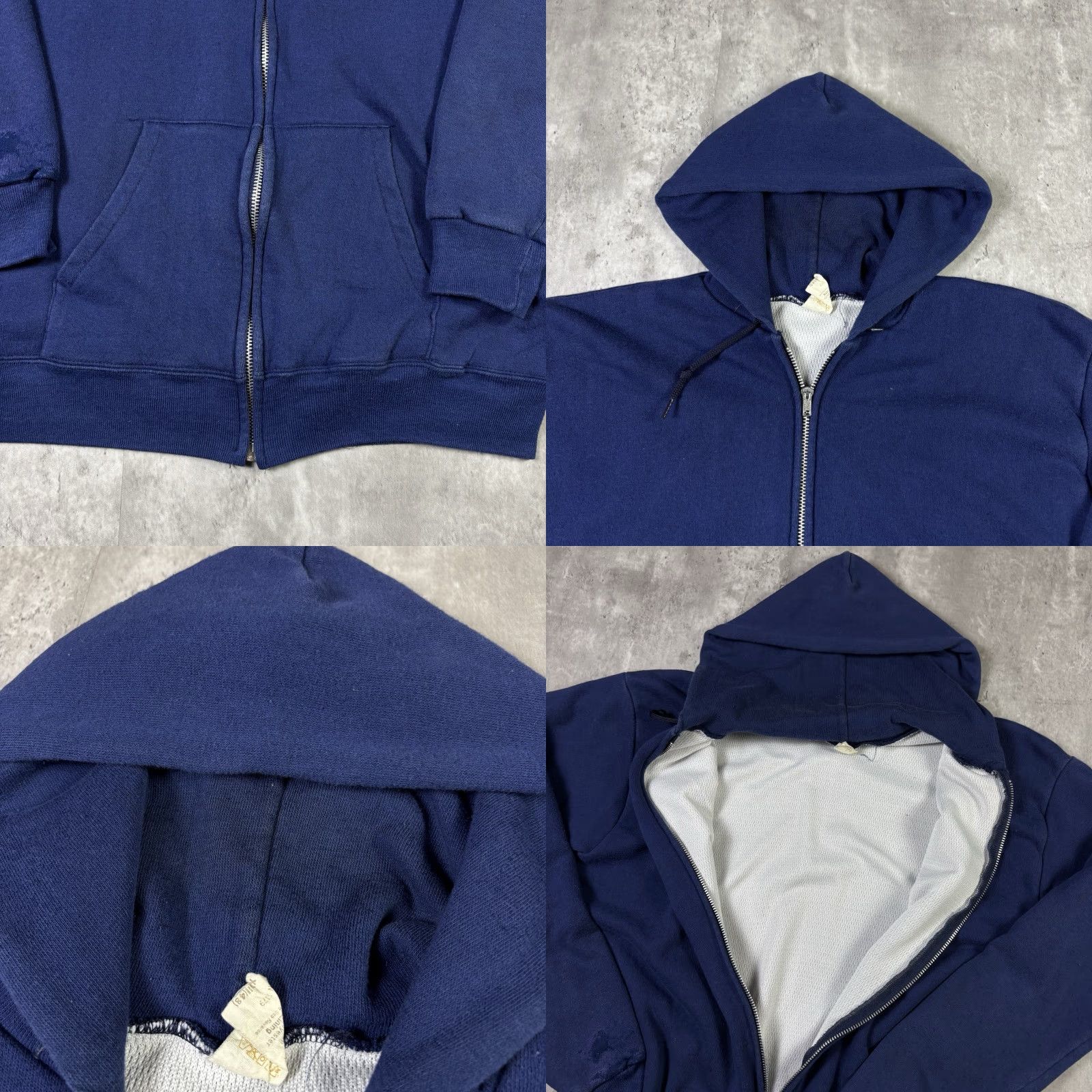 Vintage VINTAGE Thermal Hoodie Full Zip Insulated Workwear Mens XL Tall 90s Blue Polyester Fleece Logo Zip Astro Boy 90s Mens XL Size US XL / EU 56 / 4 - 8 Thumbnail