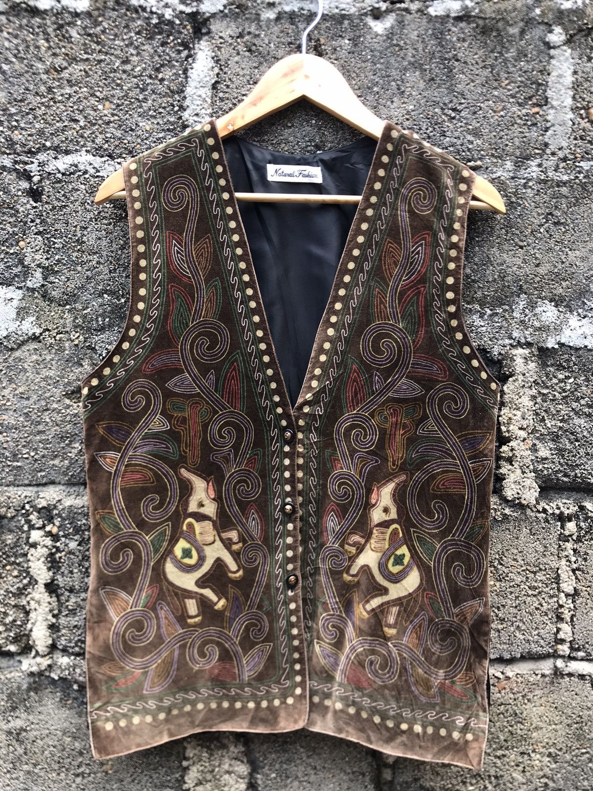 Native × Navajo × Tracey Vest Vintage Traditional Indian Elephant ...