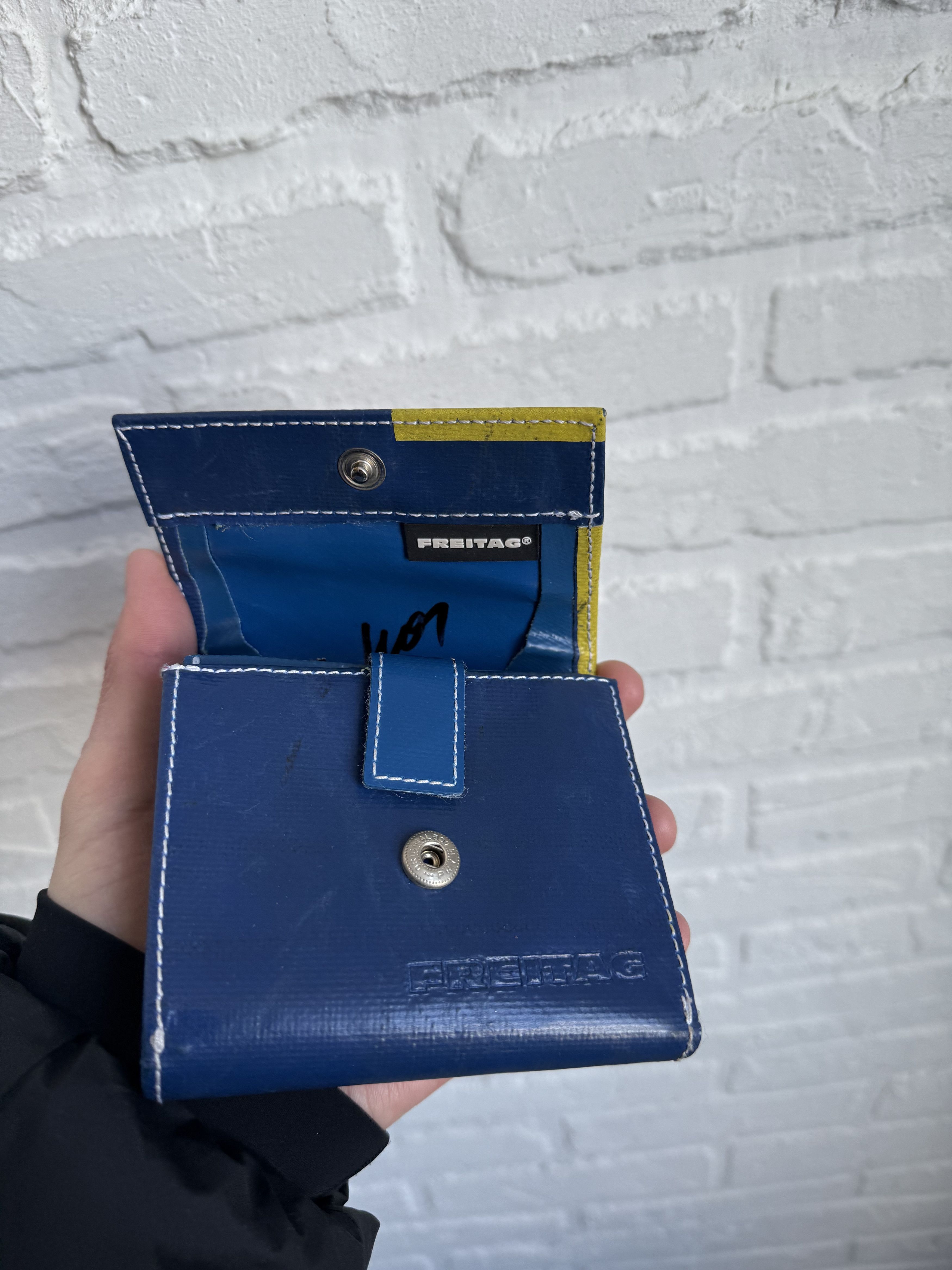 Freitag FREITAG Dallas wallet blue yellow Size ONE SIZE - 6 Thumbnail