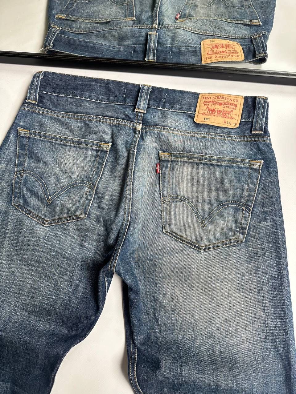 Levi's 90s Vintage 506 Levis Wide USA Super baggy Jean Size US 36 / EU 52 - 4 Thumbnail