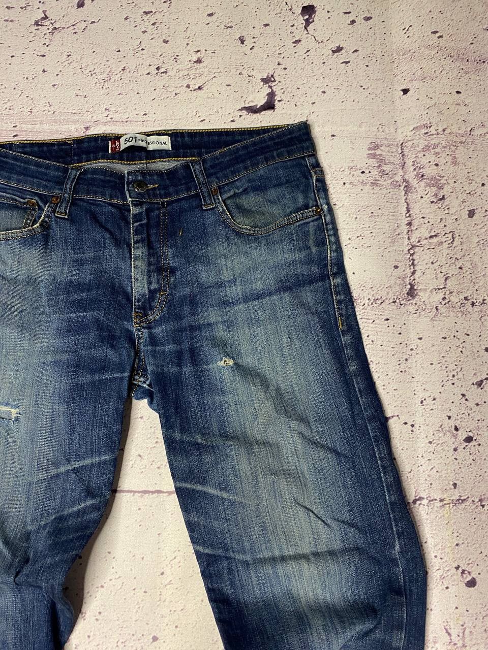 Levi's Vintage Levi's 501 Regular Fit Light Blue Denim Jeans 31*34 Size 31" - 4 Thumbnail