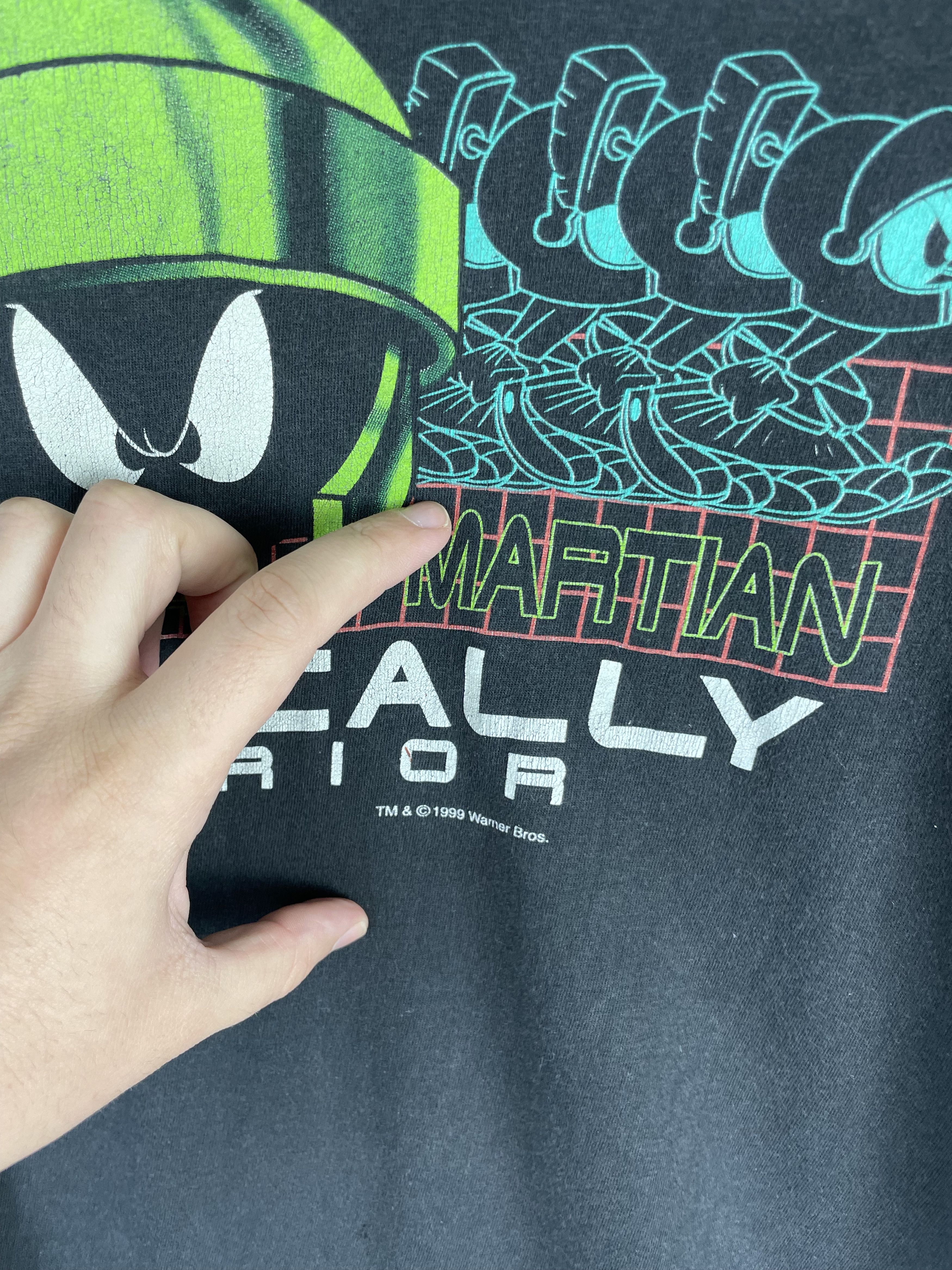 Disney Vintage 1999 Marvin The Martian Shirt Size US XL / EU 56 / 4 - 6 Thumbnail