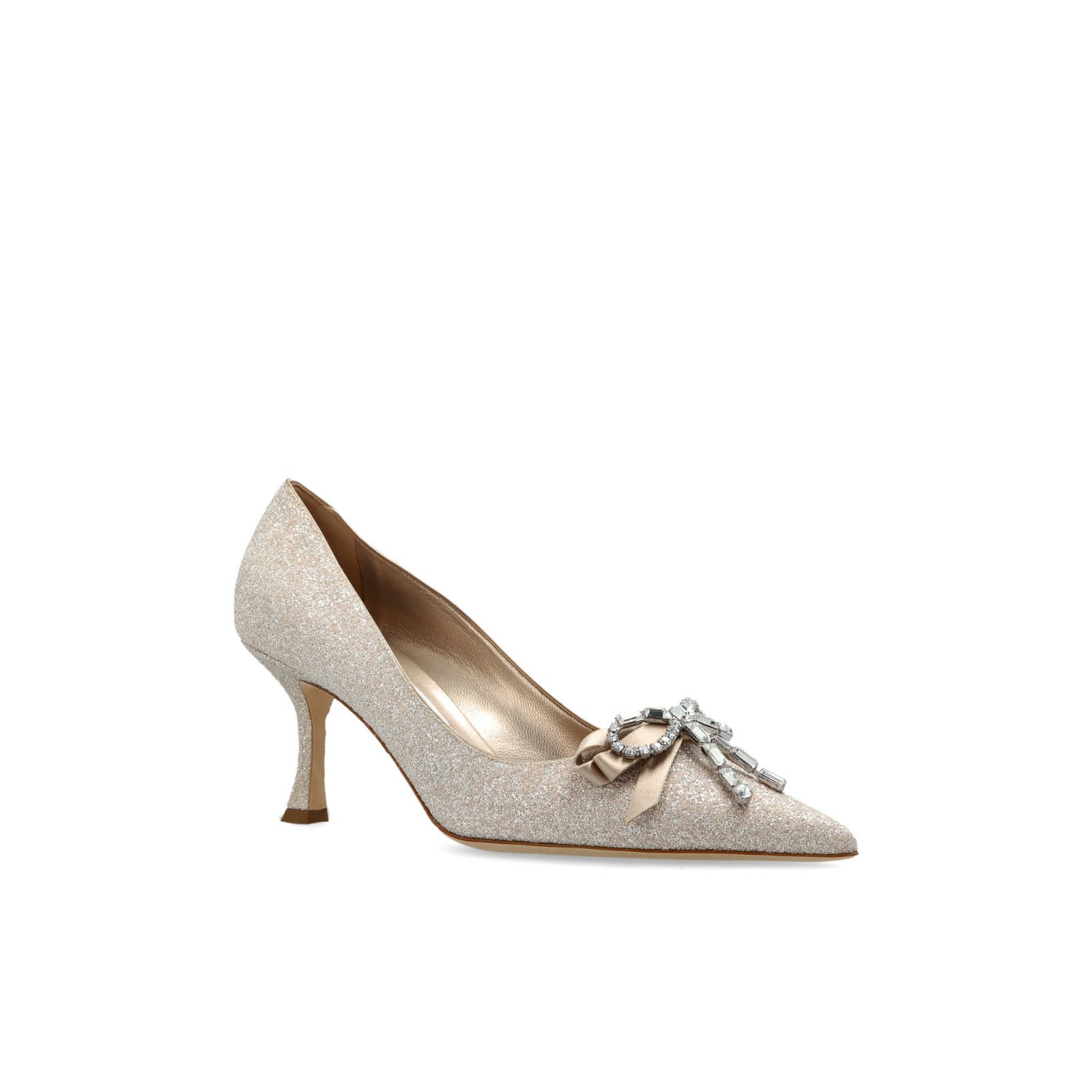 JIMMY CHOO 'Auria' Gold Heeled Shoes New & Authentic (Women'