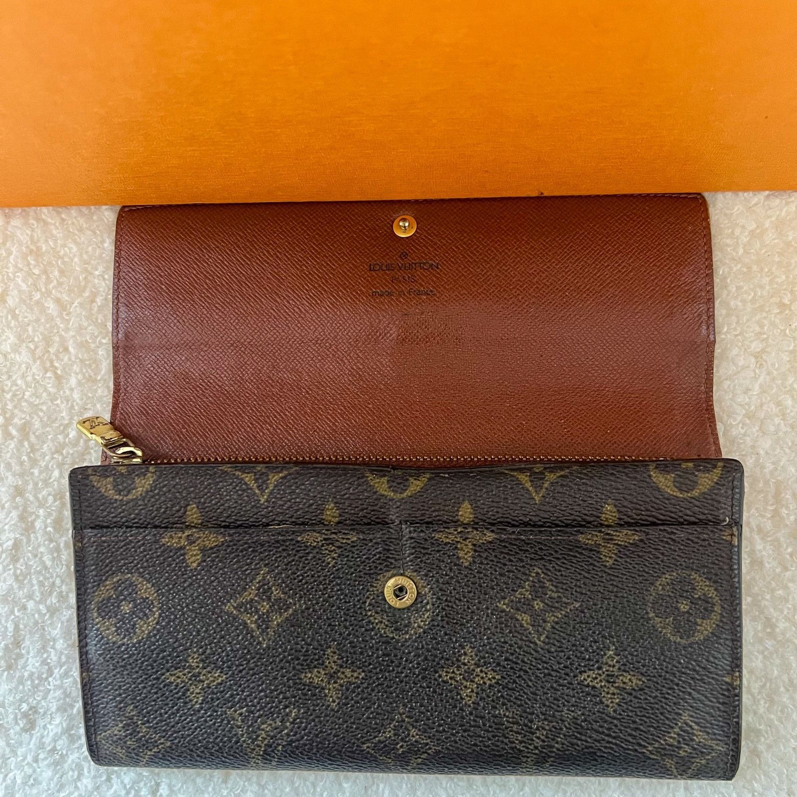 Louis Vuitton Louis Vuitton Monogram Portefeiulle Sarah Long Bifold Wallet Size ONE SIZE - 6 Thumbnail