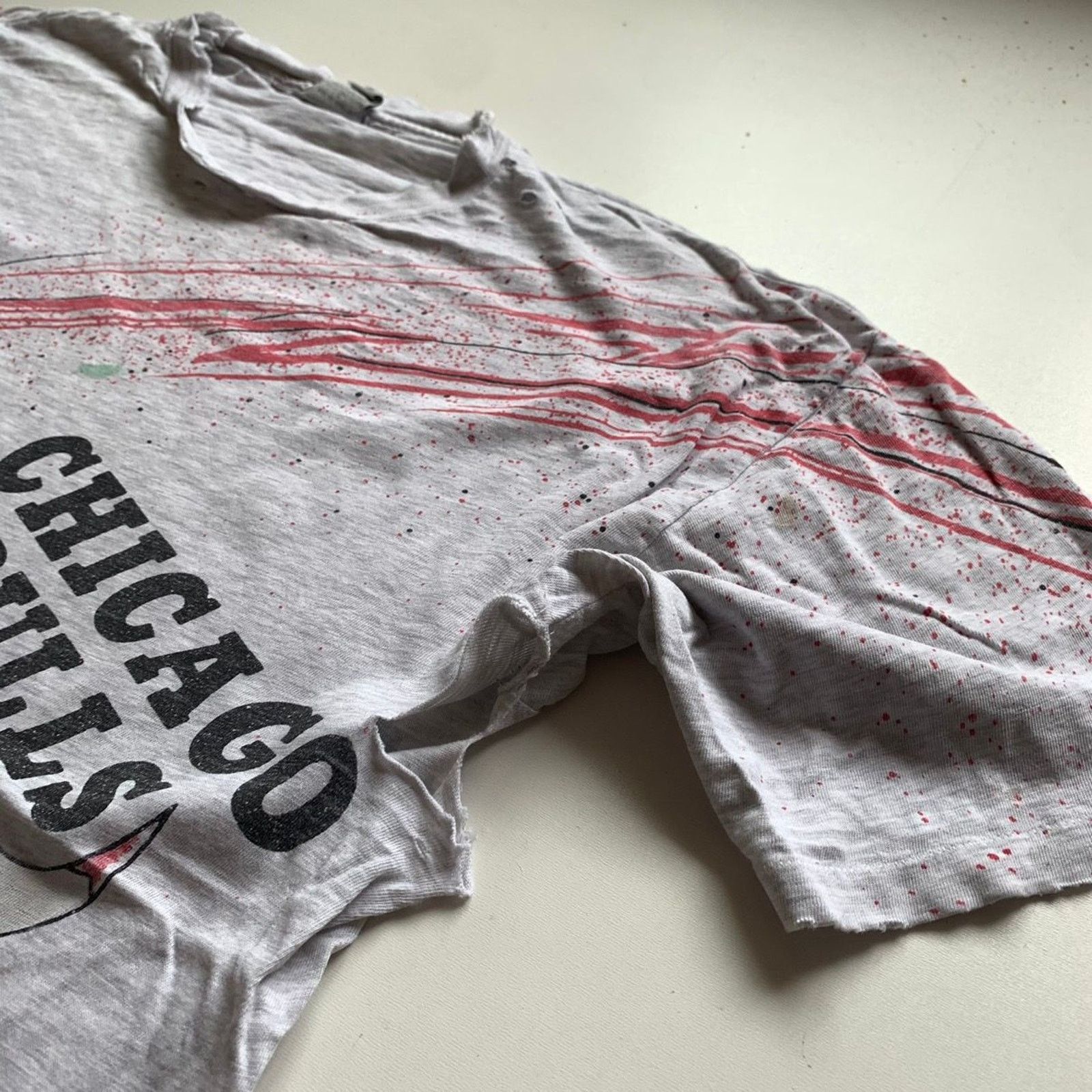 NBA × Vintage Vintage 90s Chicago Bulls NBA AOP T Shirt XL Distressed Rare Size US XL / EU 56 / 4 - 7 Thumbnail