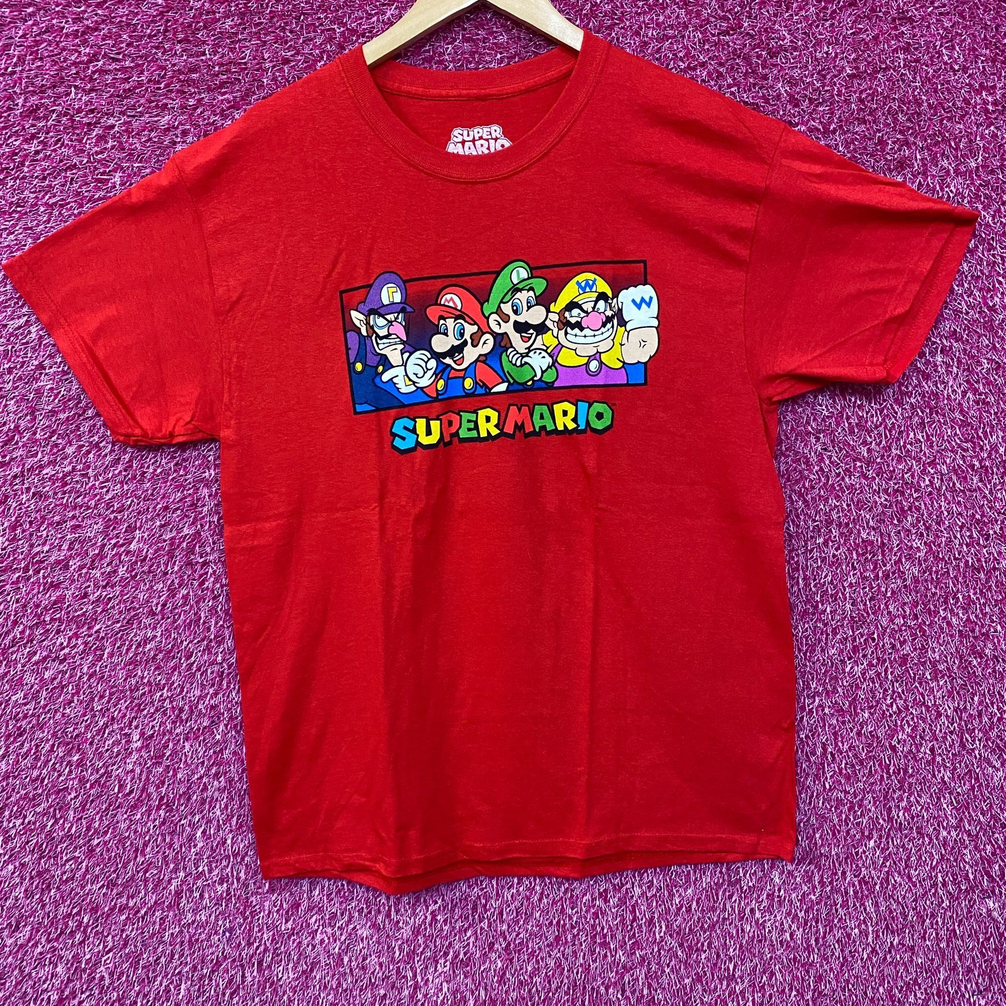 Nintendo Super Mario Bros Mario Luigi Wario Waluigi Promo T-Shirt L Size US L / EU 52-54 / 3 - 3 Thumbnail