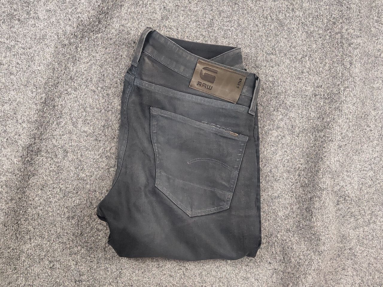G-Star G Star Raw Vintage 3301 Gray Waxed Jeans if six was nine Size US 33 - 2 Thumbnail