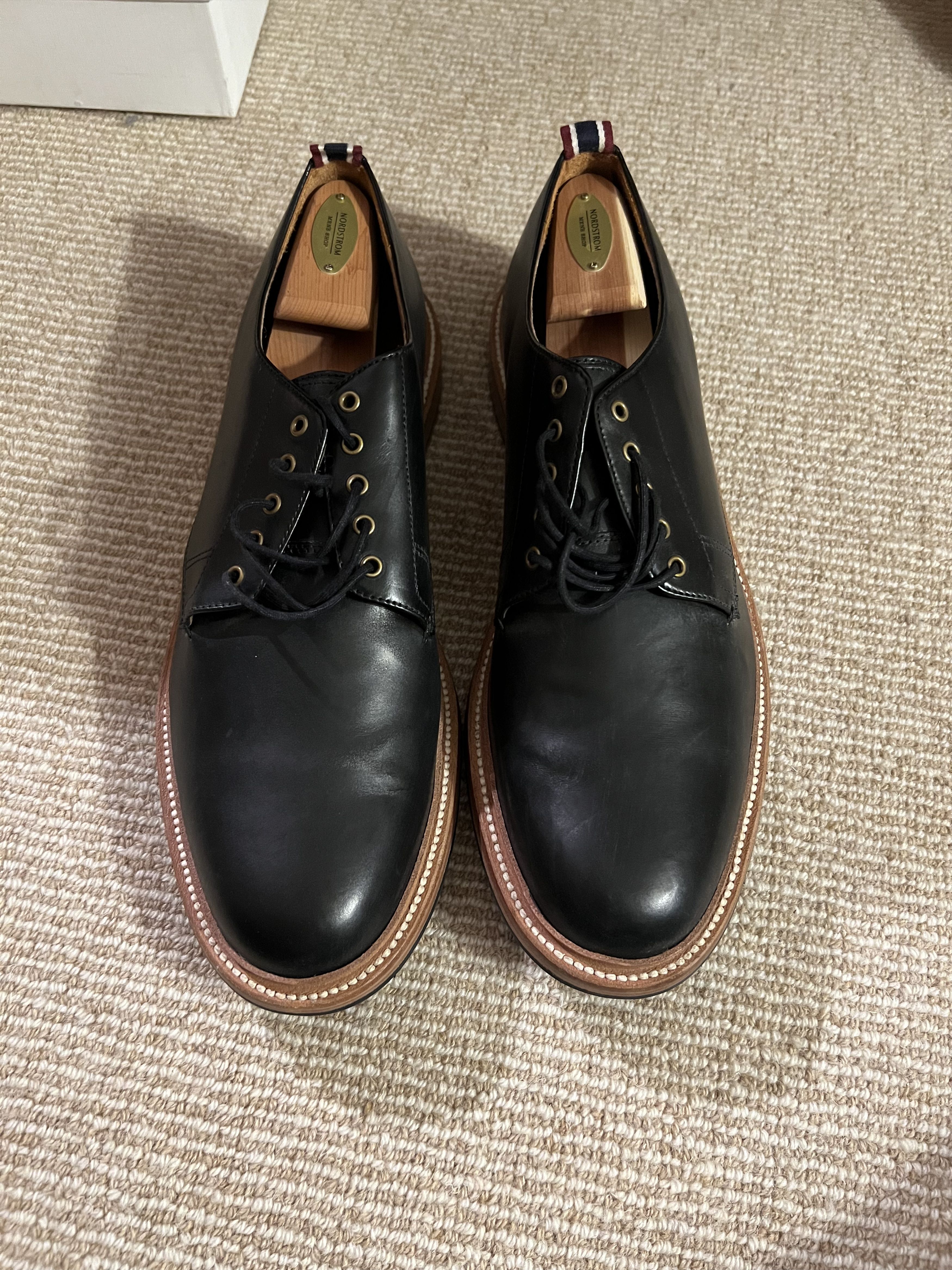 J.Crew Oar Stripe Italian Leather Derbys Size US 12 / EU 45 - 2 Thumbnail