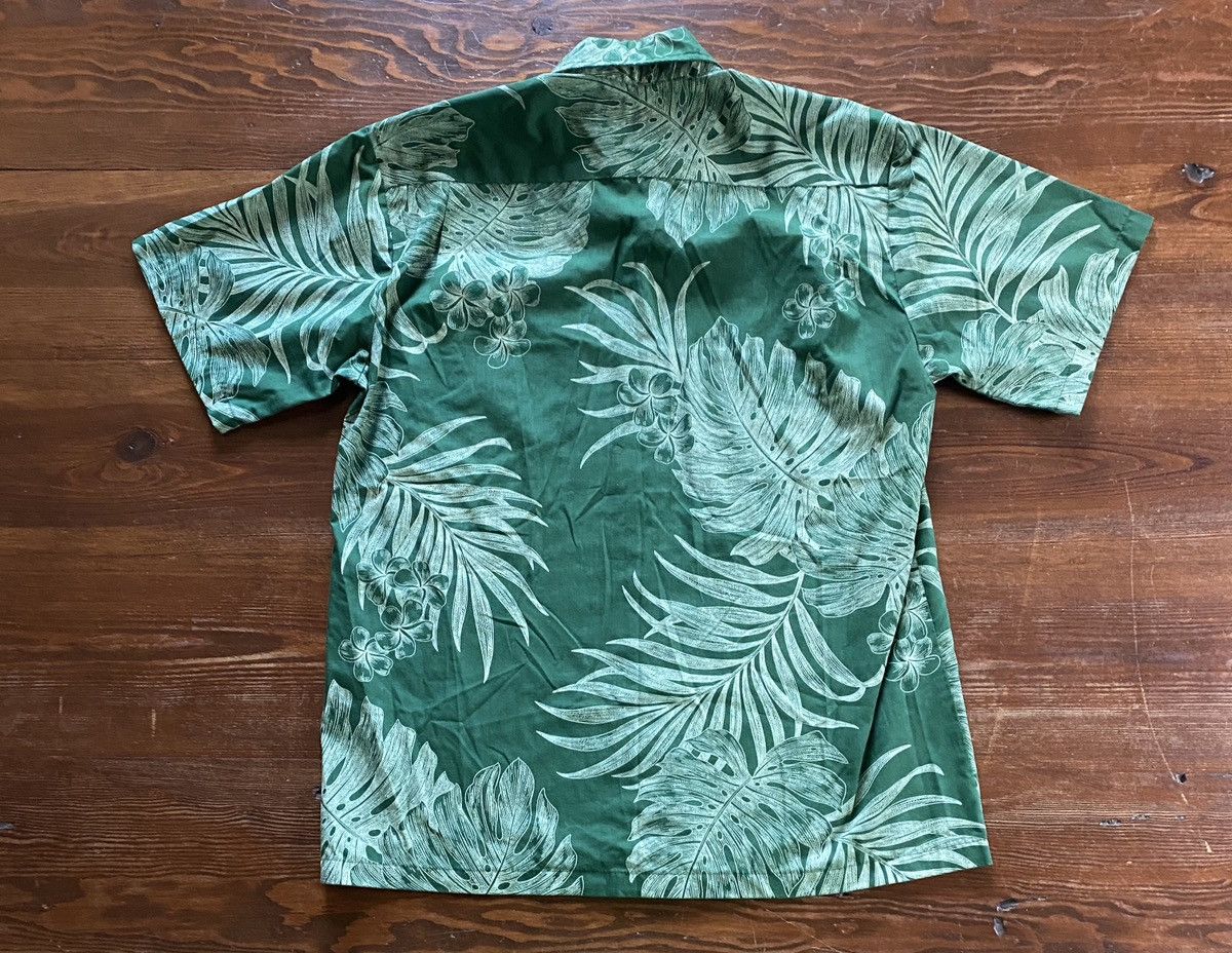 Vintage Vintage 80’s T&L Factory Green Hawaiian Shirt Button Up Size US S / EU 44-46 / 1 - 9 Thumbnail