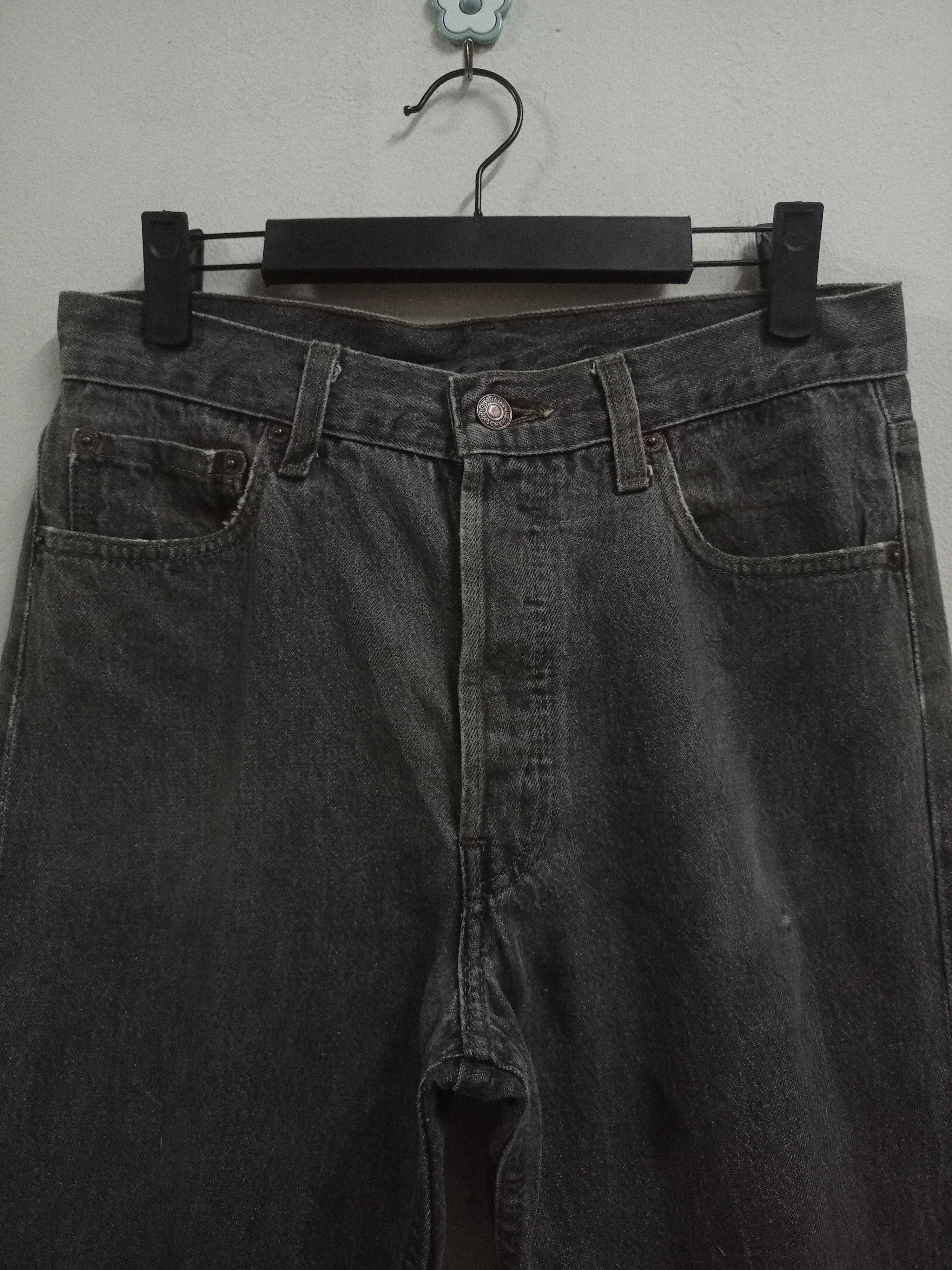 Levi's Vintage 90s Levis 501 Black Jeans 29x30 Size US 29 - 4 Thumbnail