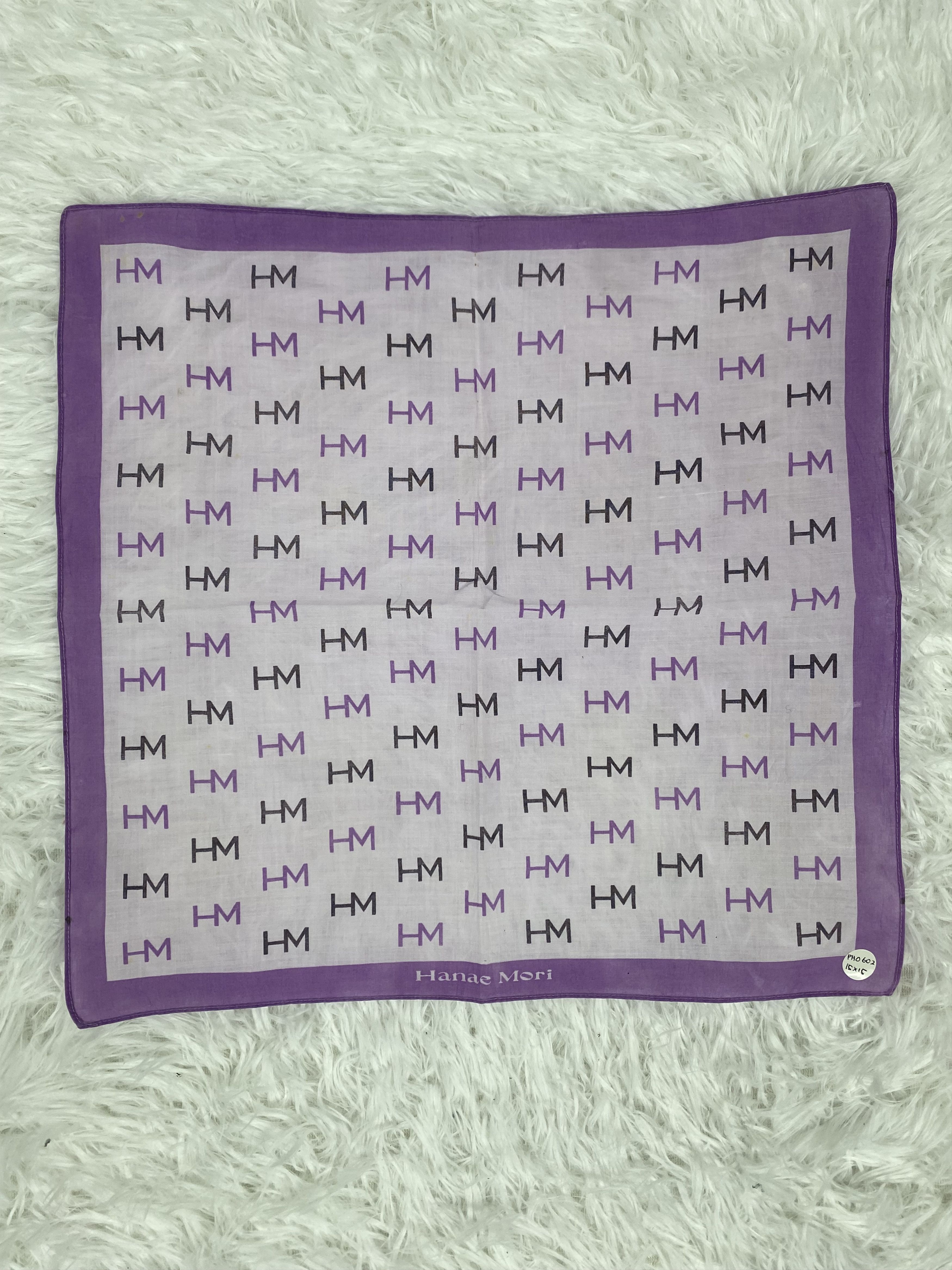 Hanae Mori Vintage Hanae Mori Handkerchief Neckerchief PH0602 Size ONE SIZE - 4 Thumbnail
