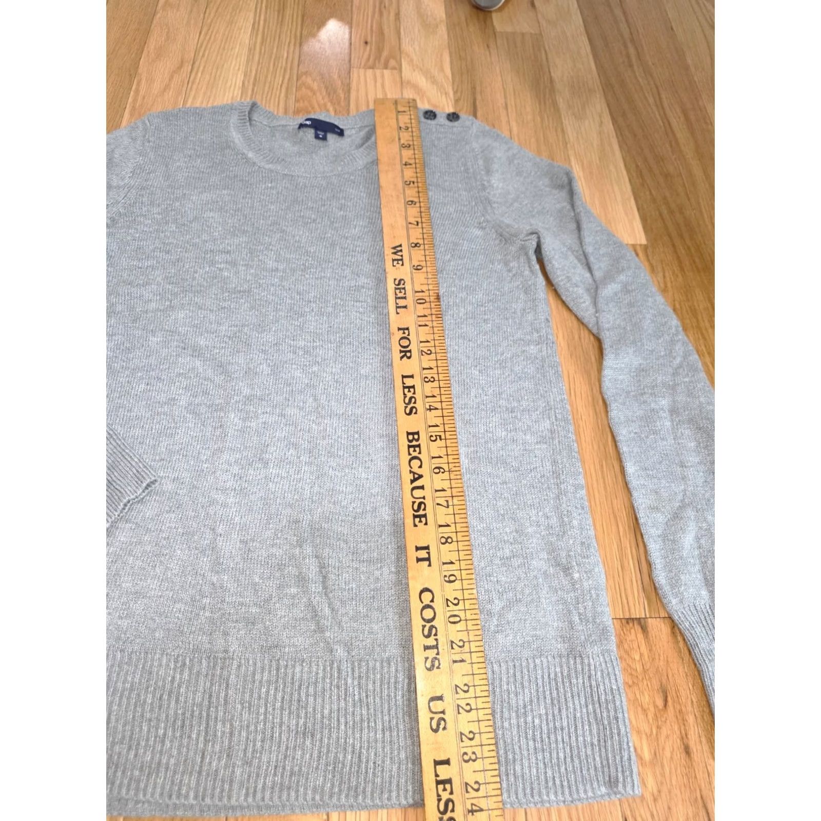 Gap Gap Luxe Pullover Sweater Women's M Gray Crew Neck Long Sleeve Knit Acrylic Size M / US 6-8 / IT 42-44 - 6 Thumbnail
