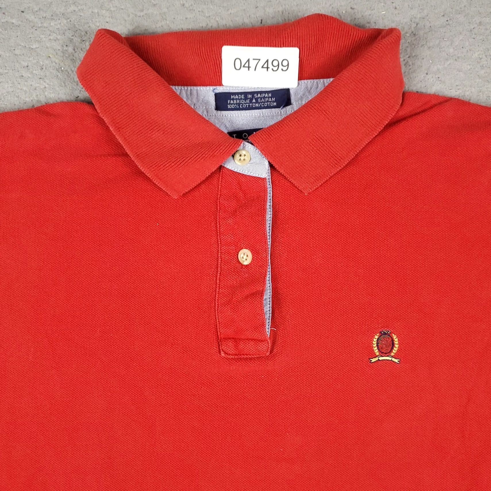 Tommy Hilfiger Tommy Hilfiger Red Polo Shirt Mens XL Casual Short Sleeve Classic Size US XL / EU 56 / 4 - 2 Thumbnail