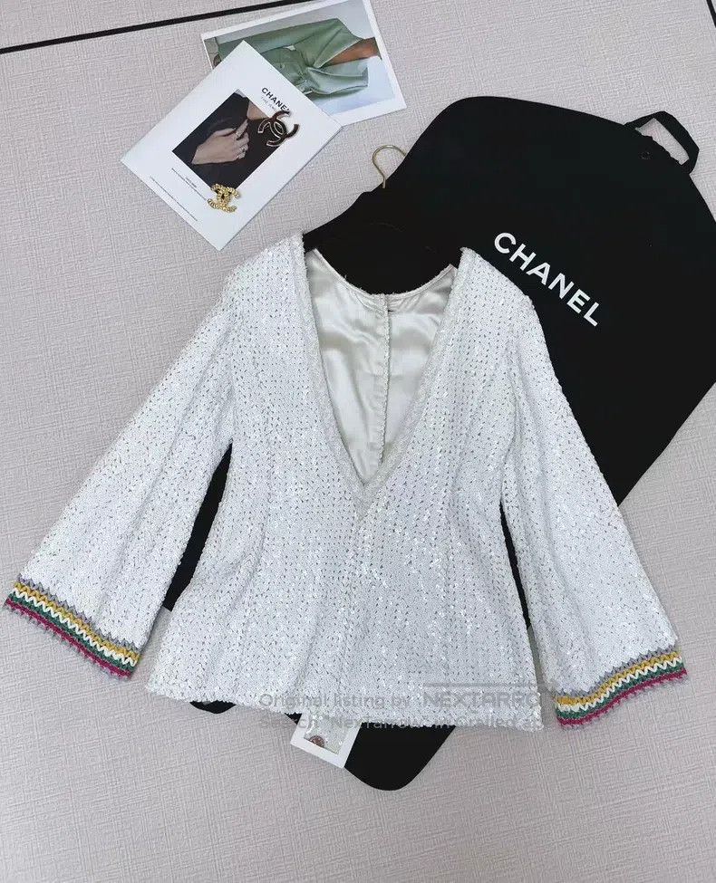 Chanel Chanel Spring and summer series long-sleeved sequin jacket Size XS / US 0-2 / IT 36-38 - 3 Thumbnail