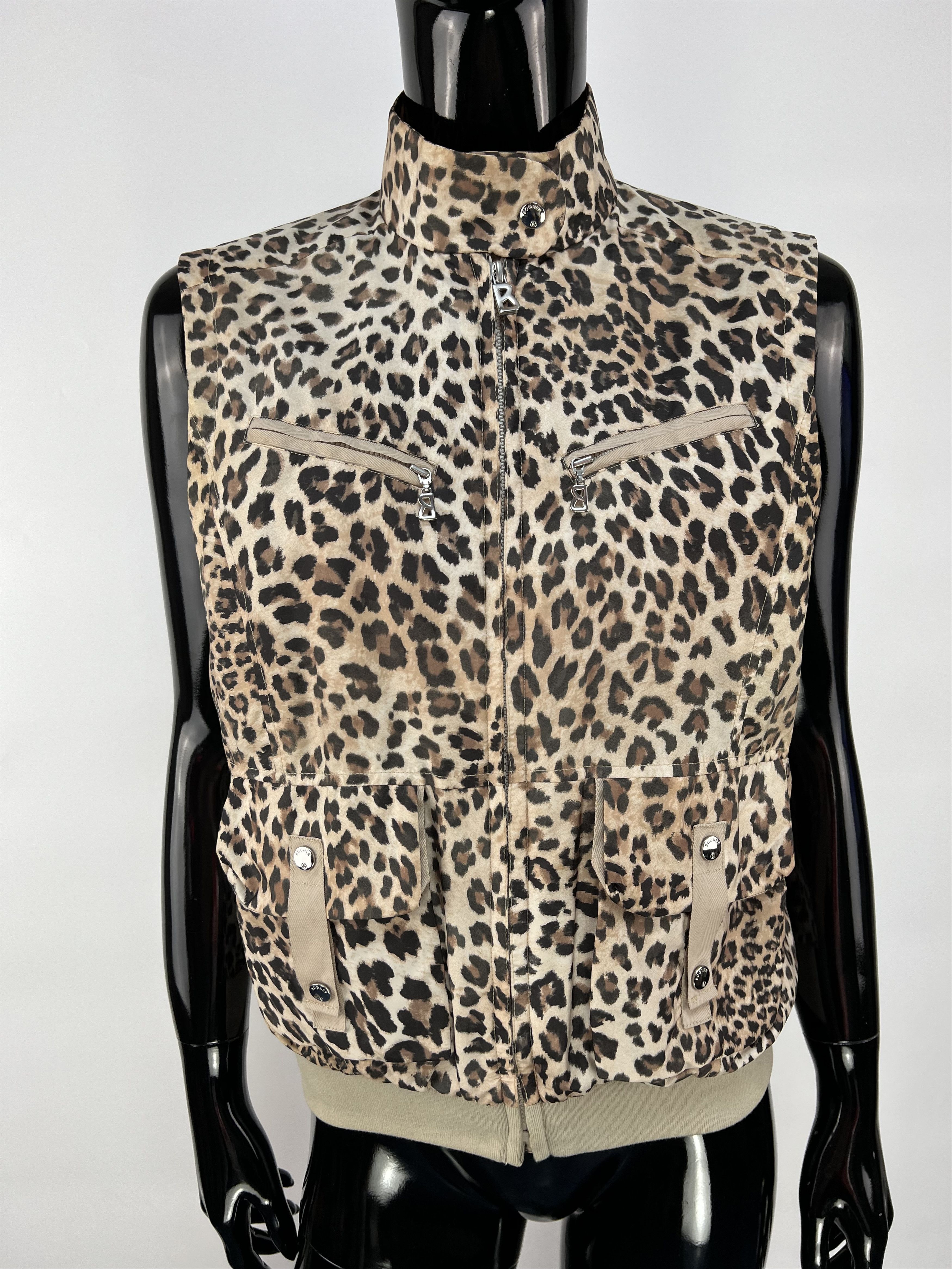 Bogner Bogner Women’s Leopard Print Full Zip Vest Size US 6 Size M / US 6-8 / IT 42-44 - 4 Thumbnail