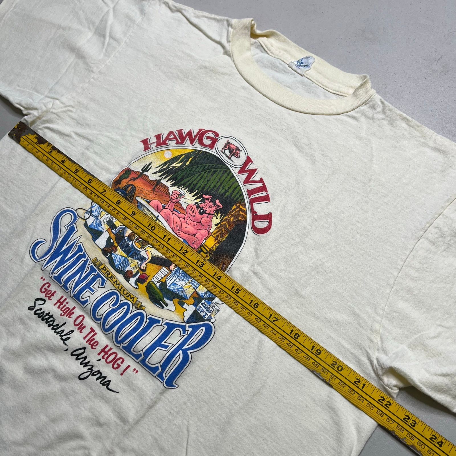 Vintage Vintage HAWG WILD SWINE COOLER PIG GET HIGH Sz XL 80s Size US XL / EU 56 / 4 - 6 Thumbnail