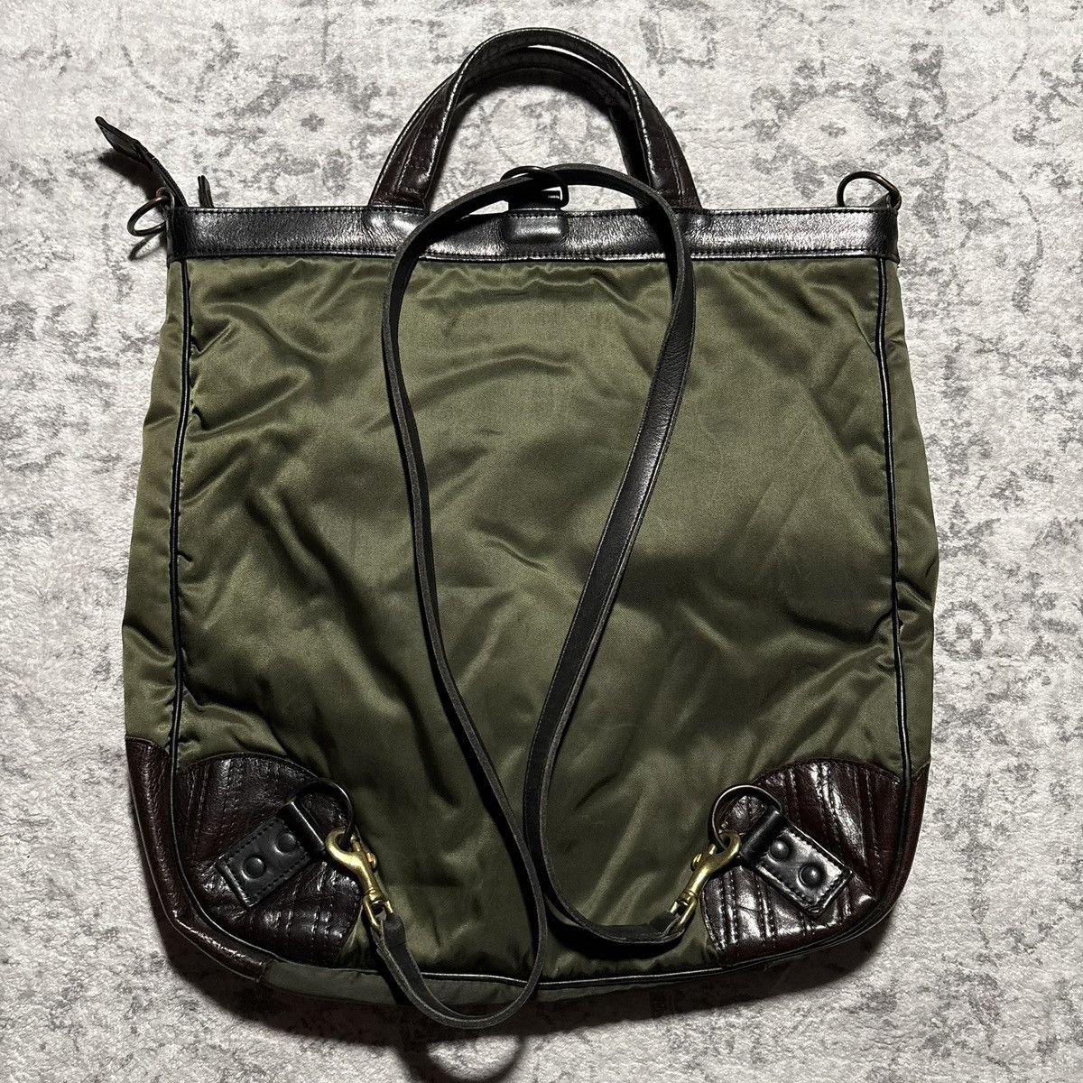 Isamu Katayama Backlash Isamu Katayama Backlash Buffalo Fake Quilt Leather Bag Size ONE SIZE - 6 Thumbnail