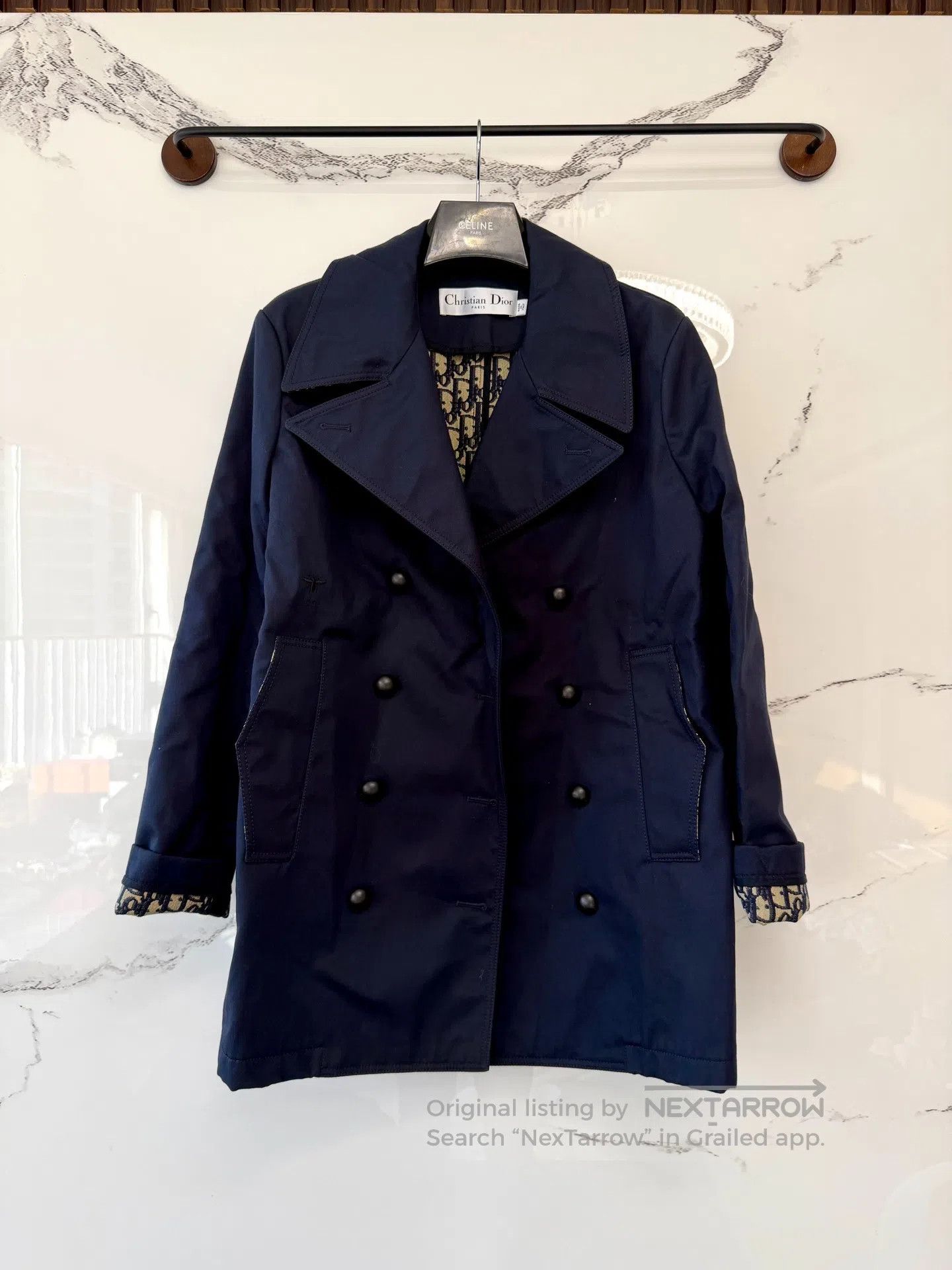 Dior Dior Bee Monogrammed Windbreaker Blazer Overcoat| Size XS / US 0-2 / IT 36-38 - 1 Thumbnail