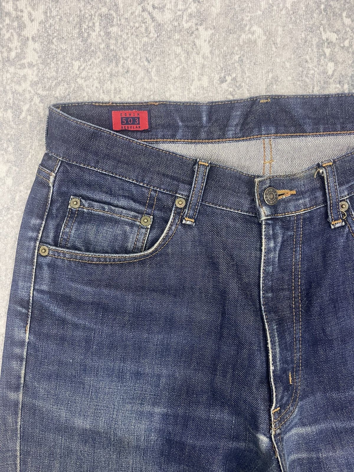 Edwin Vintage Edwin 503ZZ Japanese Denim Jeans - Straight Leg Size US 34 / EU 50 - 4 Thumbnail