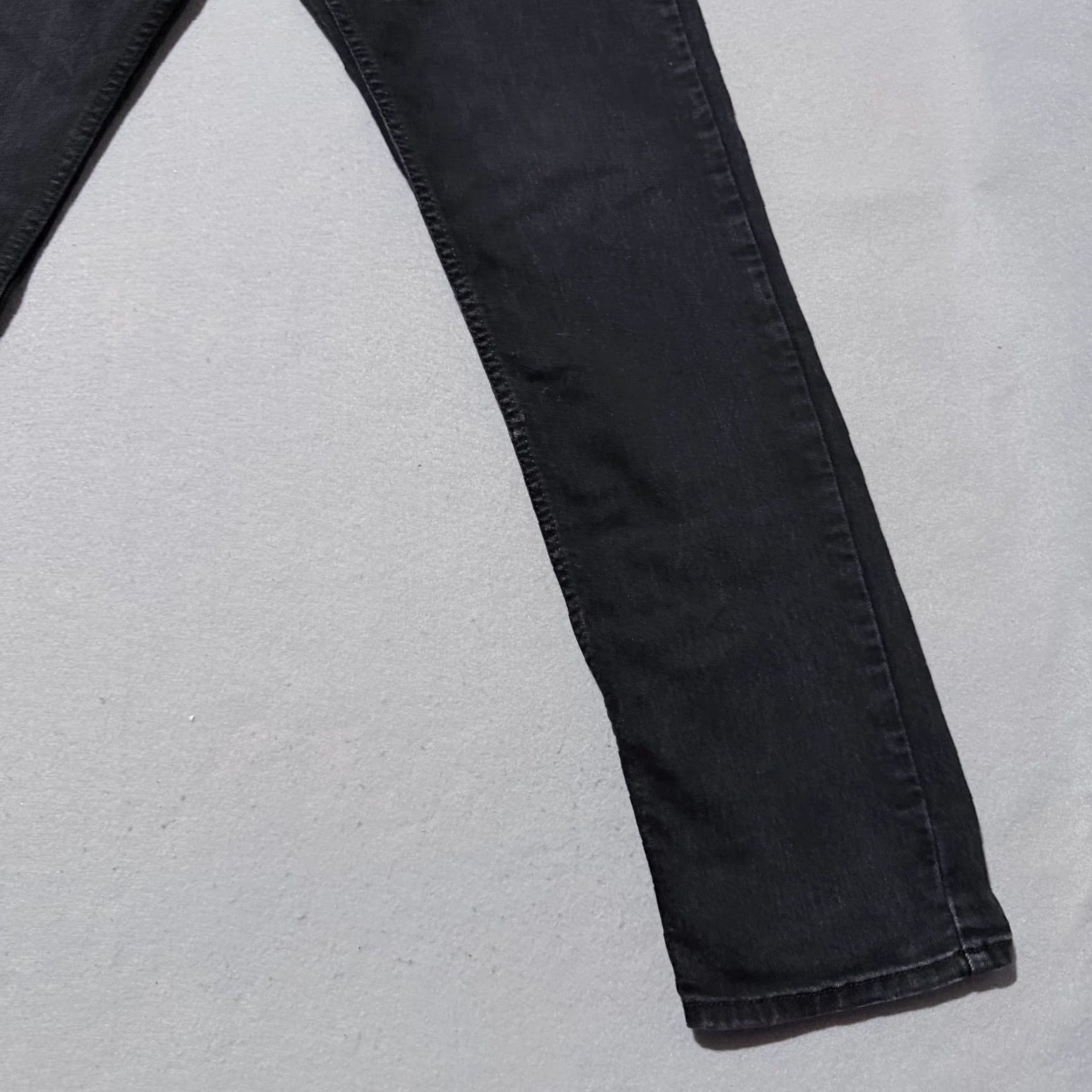 Levi's Denizen By Levi's Jeans Men Slim 30x30 Black Denimus 5-Pocket Low Rise Straight Size US 30 / EU 46 - 6 Thumbnail