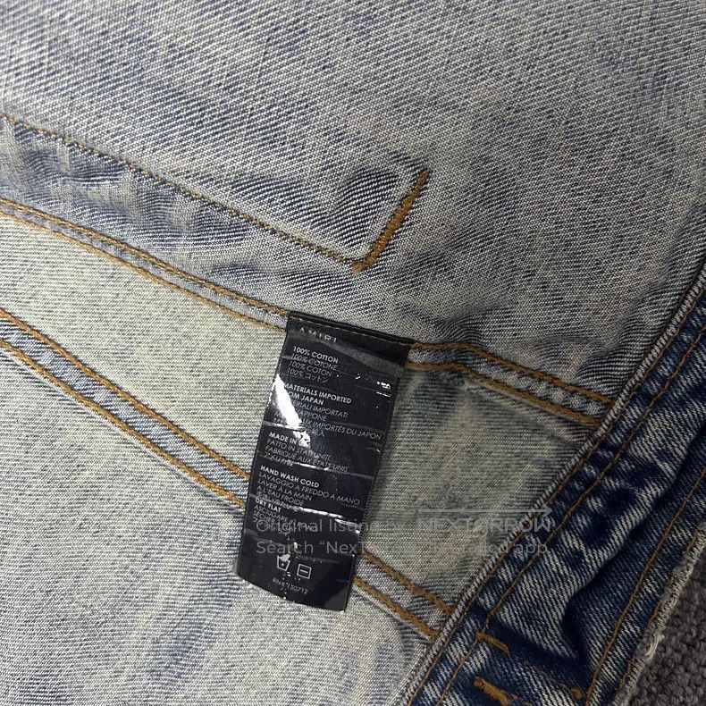 Amiri Amiri Size L Broken and greasy denim jacket Size US L / EU 52-54 / 3 - 6 Thumbnail