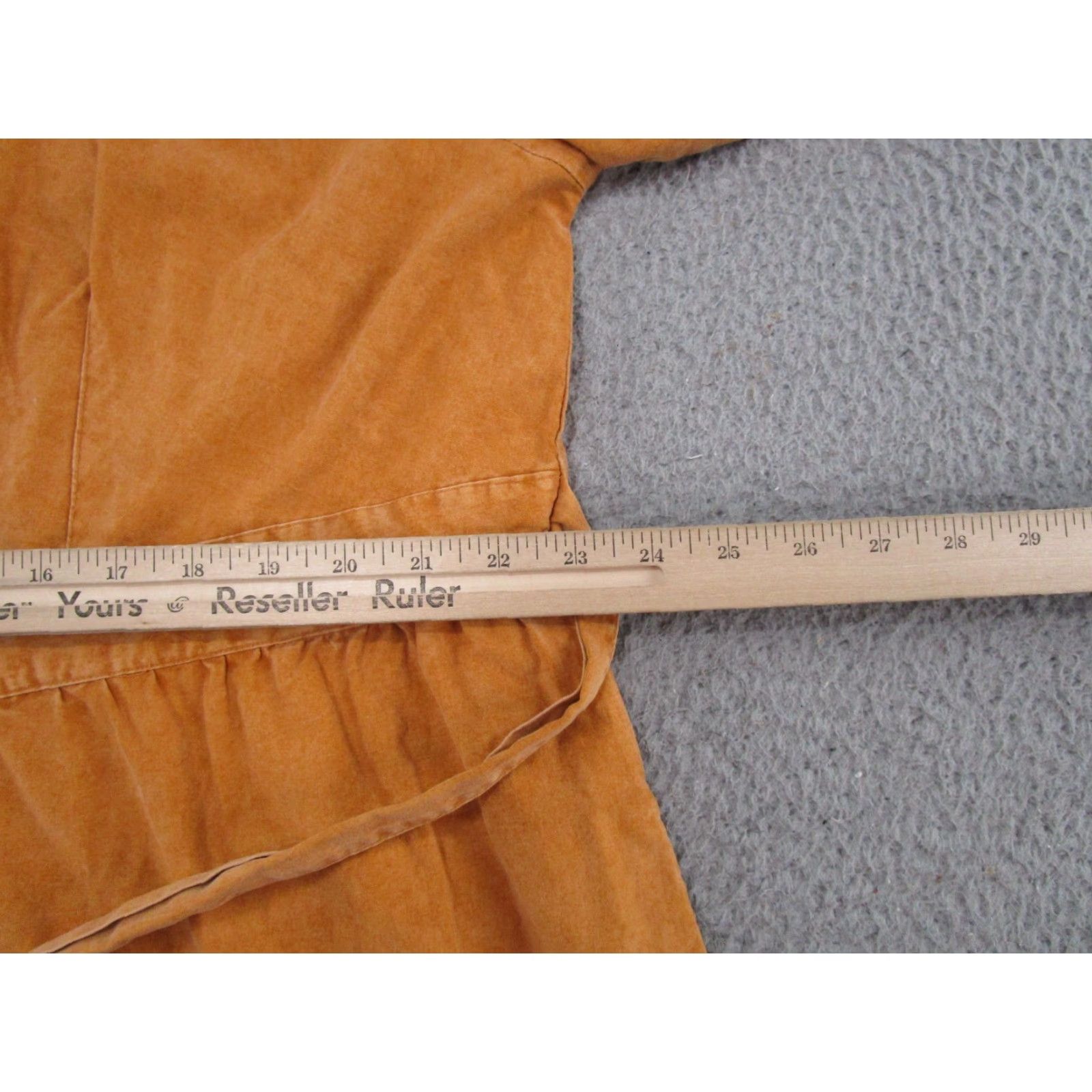 Vintage Ava Viv Dress Womens Plus Size 1X Gold Belted 3/4 Sleeve Balloon Sleeve Midi Solid NEW Size XL / US 12-14 / IT 48-50 - 7 Thumbnail