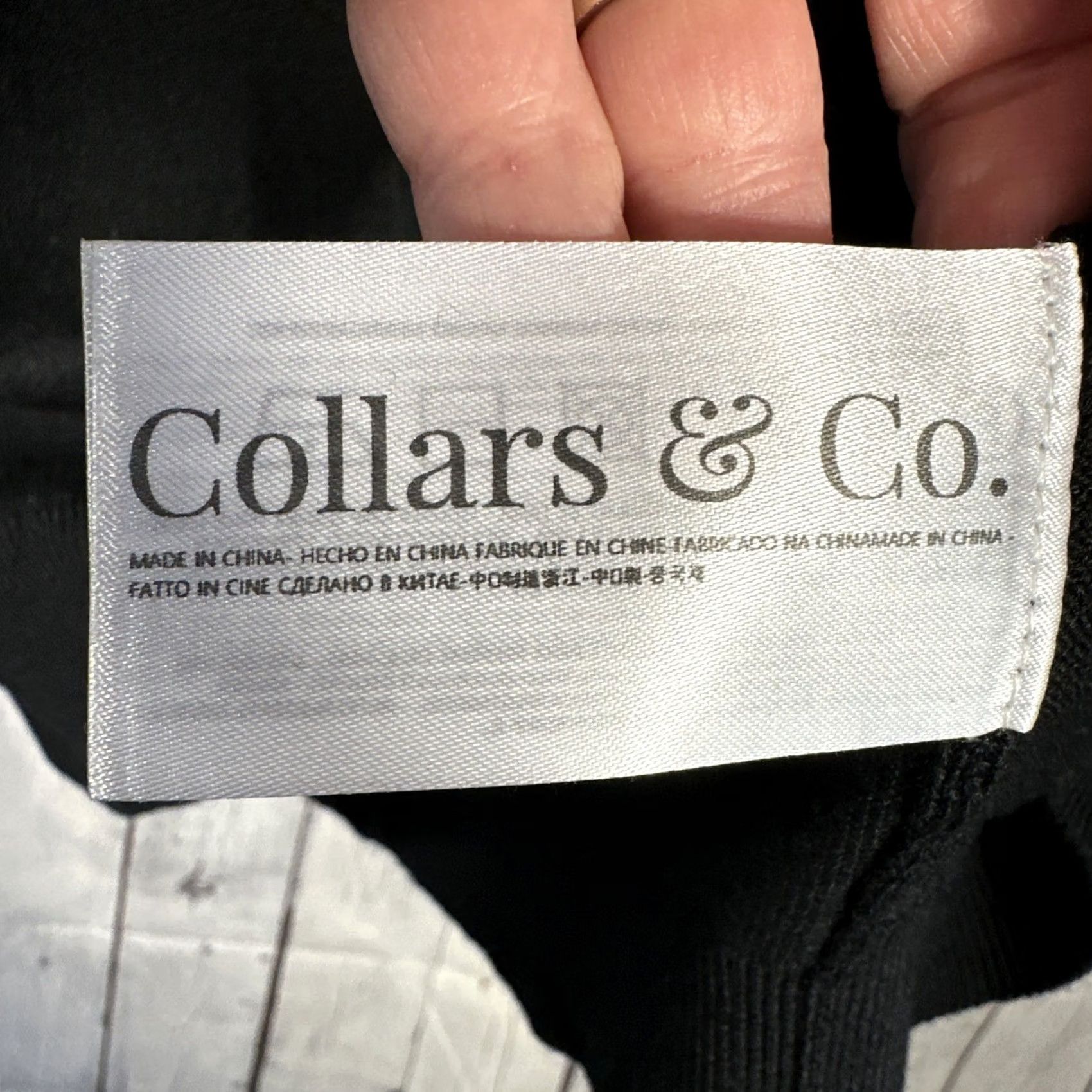 CO Collars & Co Sweater Mens XXL Black Australian Merino Wool Crewneck Pullover Knit Black Wool Casual Formal 3XL Mens Size US XXL / EU 58 / 5 - 3 Thumbnail