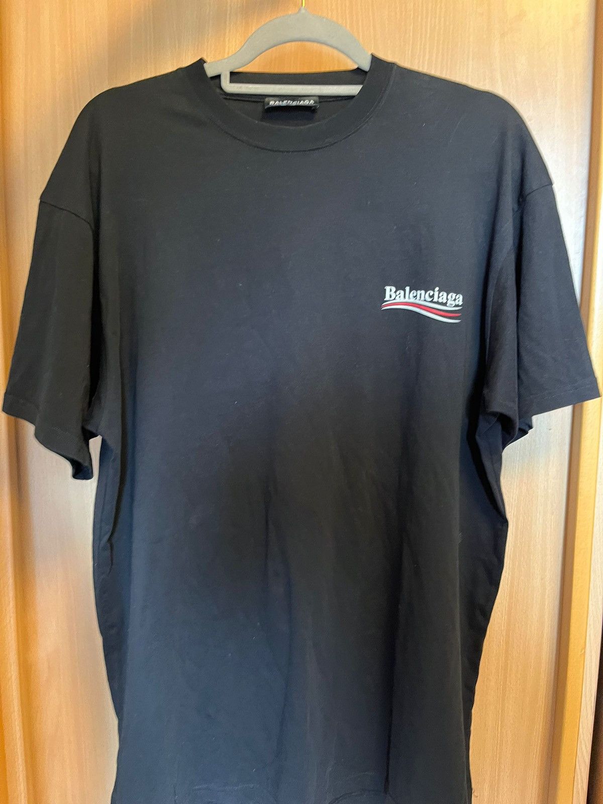 image of Balenciaga Campaign T-Shirt in Black, Men's (Size Small)