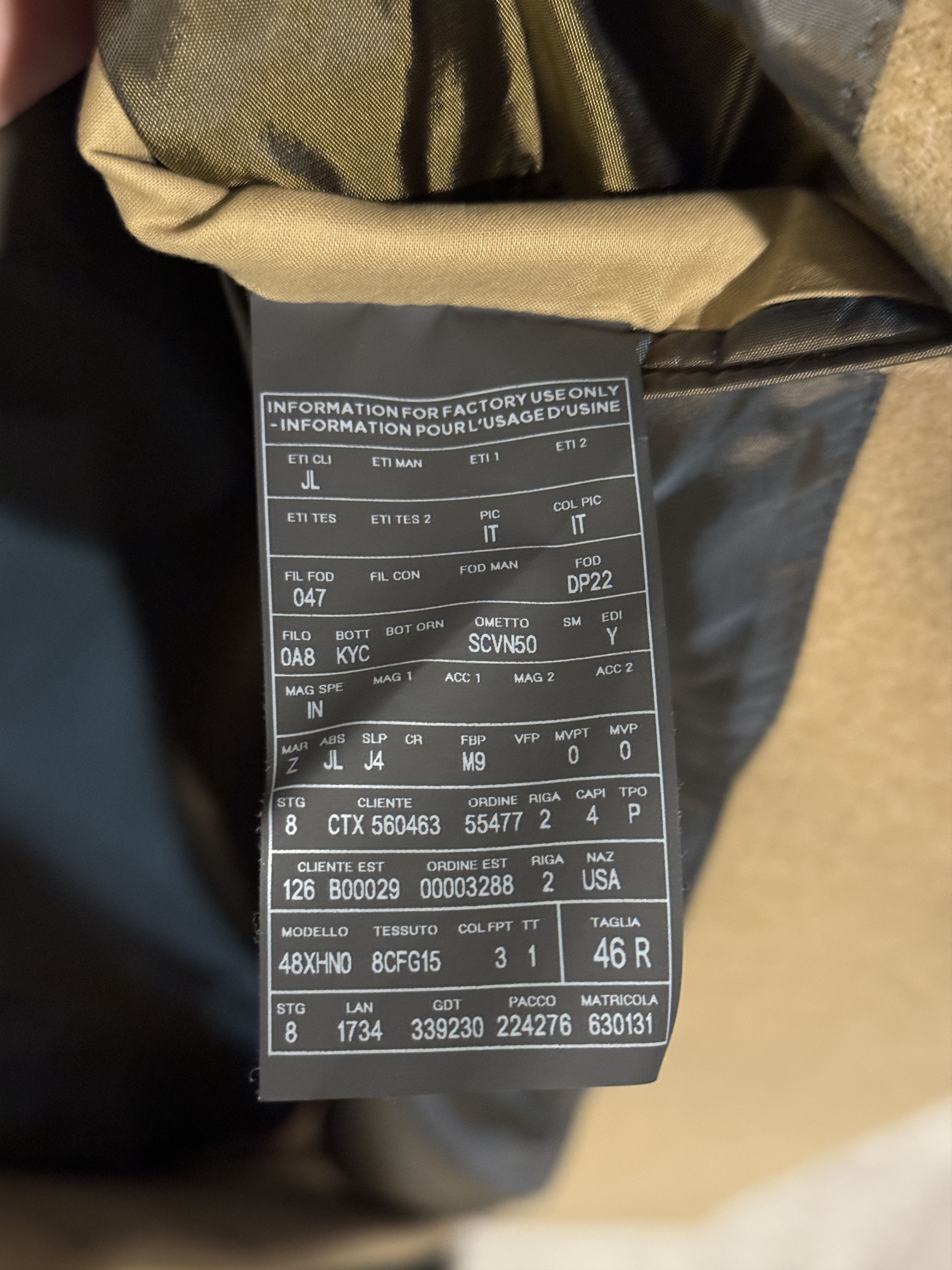 Ermenegildo Zegna × Fear of God Fear of God Zegna Sand Pea Coat Size US S / EU 44-46 / 1 - 7 Thumbnail